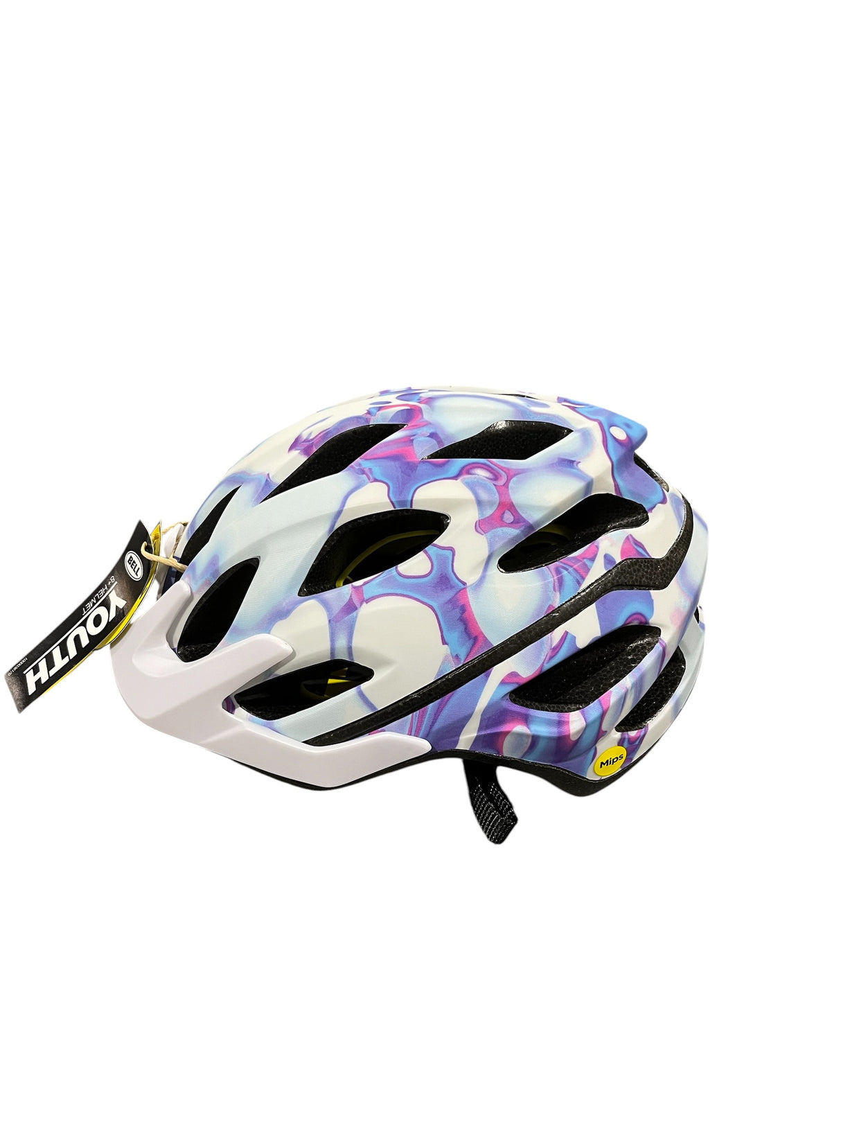Bell, Youth, Granite Mips, Bike Helmet, White/Purple, Ages 8+