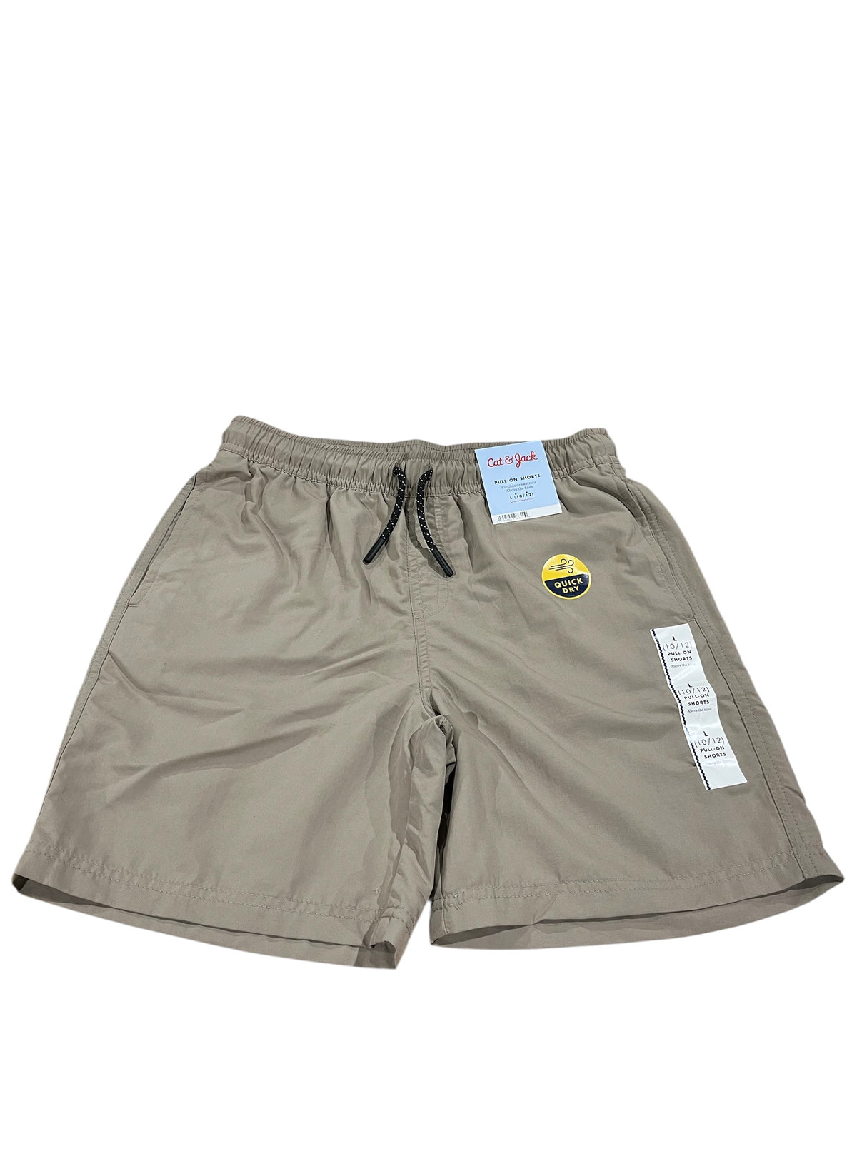 Cat & Jack, Boys, Quick Dry, Pull On Shorts, Brown, Large