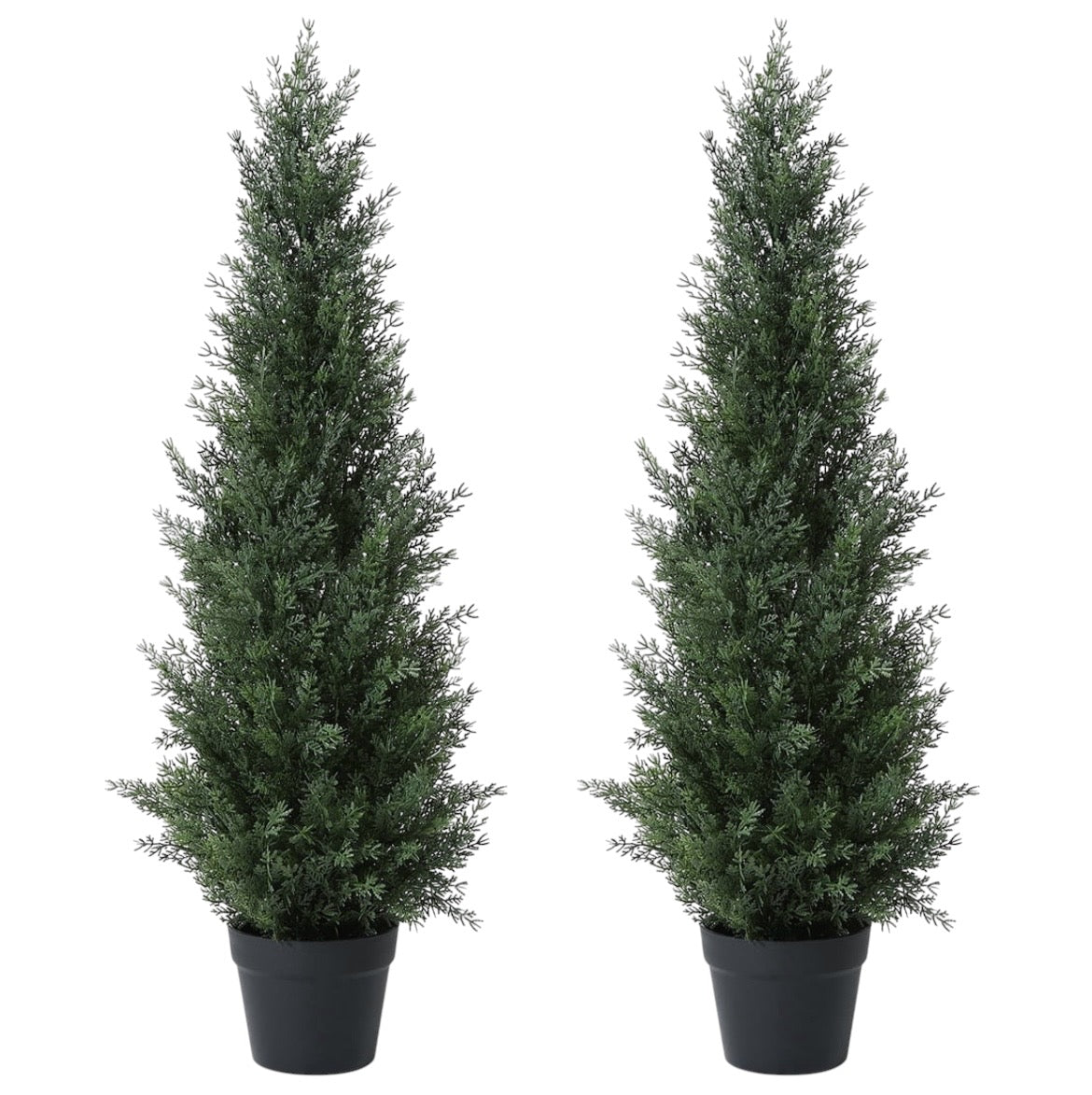 Artificial, 3ft, Outdoor, Potted, Cedar Tree, 2 Pack