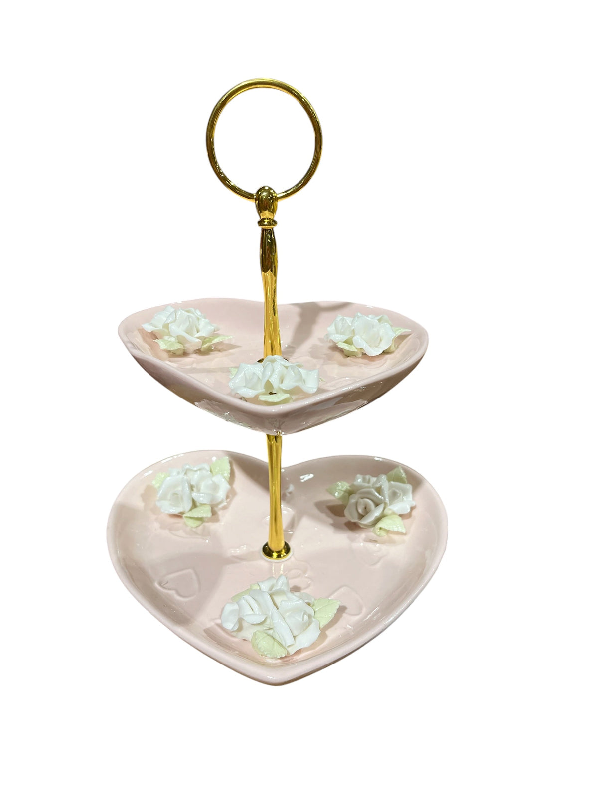 Jewelry Holder, Glass, Pink
