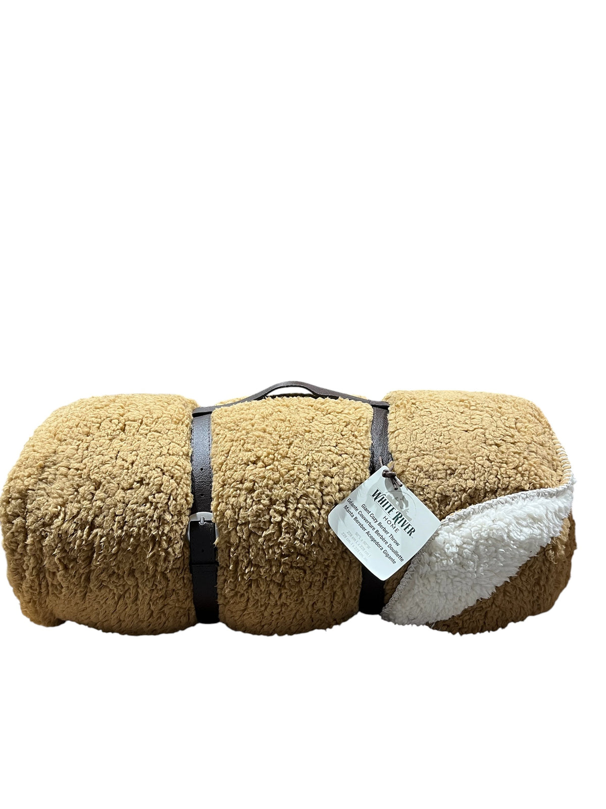 White River Home, Berber, Throw Blanket, Beige, Queen