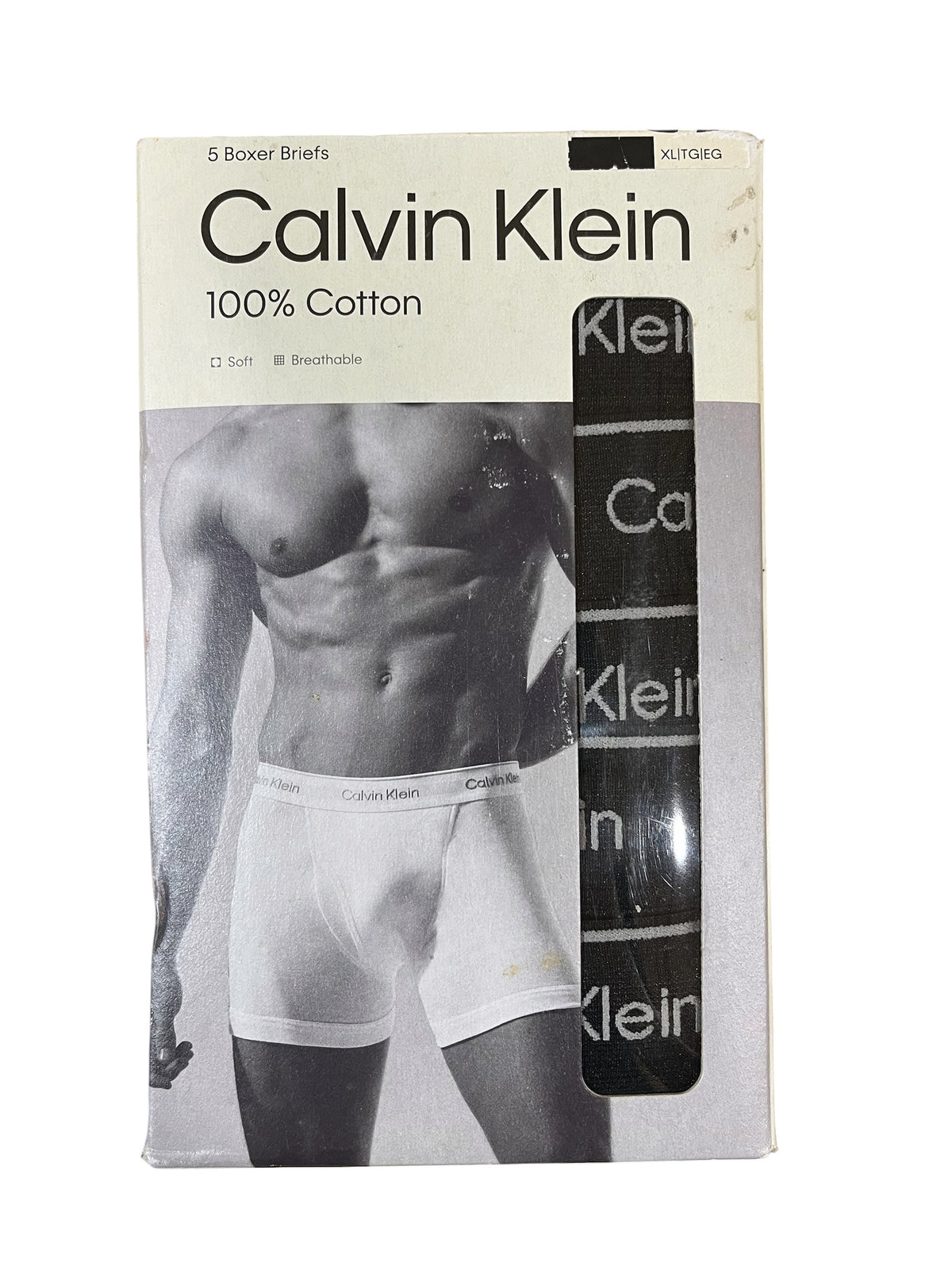 Calvin Klein, Men’s, Cotton Classic, Boxer Briefs, 5 Pack, Black, X-Large