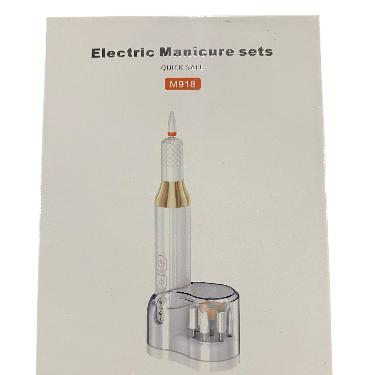 Nail Drill, Cordless, Electric, File, Efile, Manicure, Kit, Rechargeable, White, (M918) - Freeman Liquidators