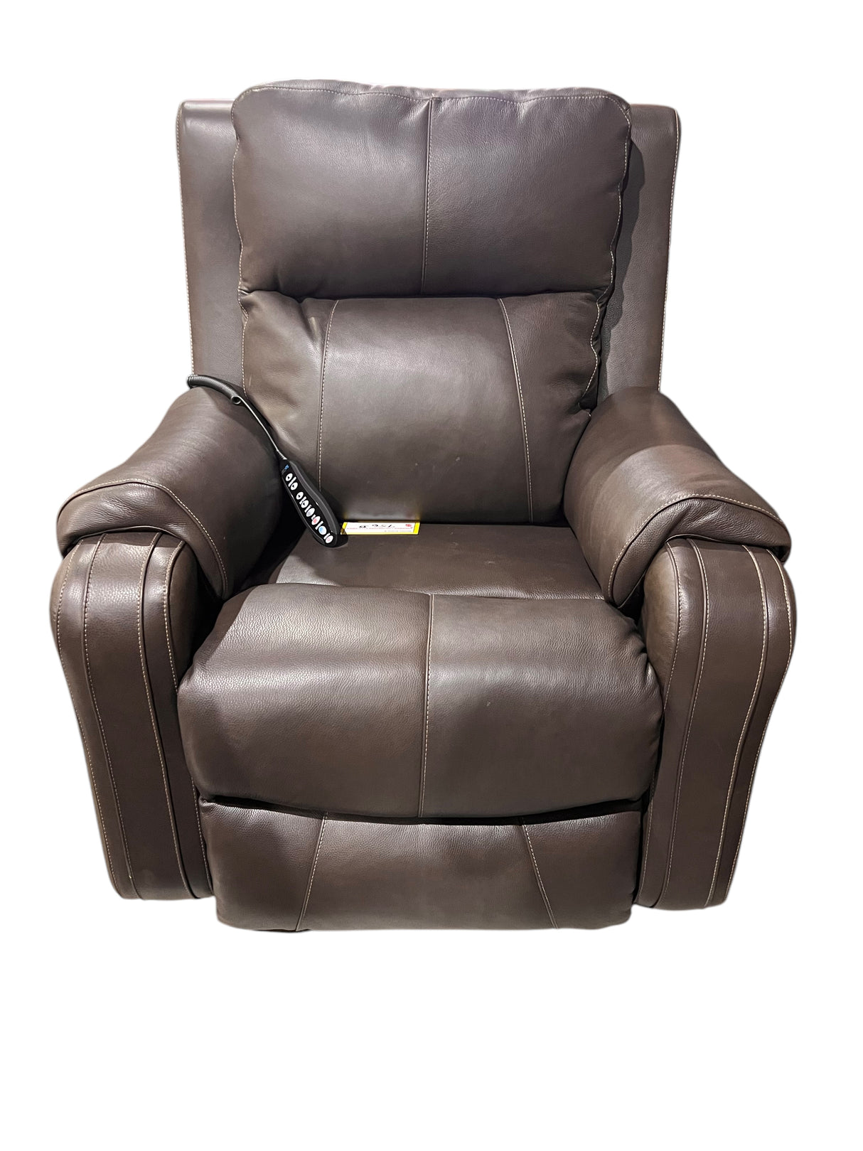 Brown Leather, Power Recliner, In-Store Pickup Only - Freeman Liquidators