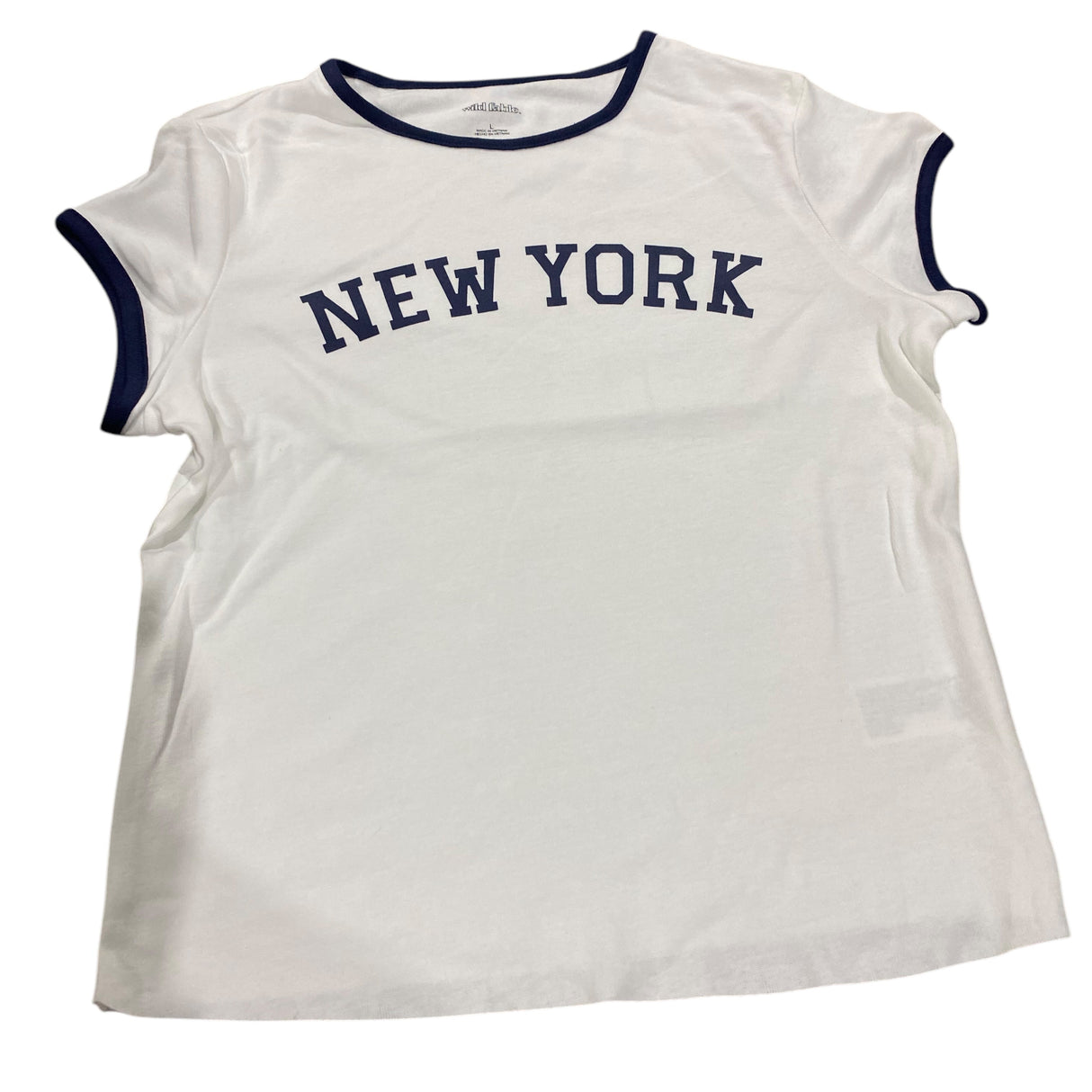 Women's, Wild Fable, New York, Cap Sleeve, Graphic, T-Shirt - Freeman Liquidators