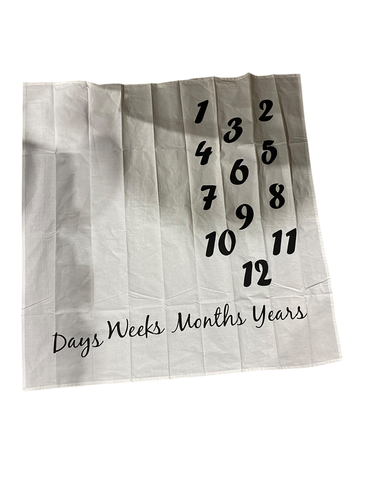 Baby, Milestone, Photography, Blanket, Unisex, White - Freeman Liquidators