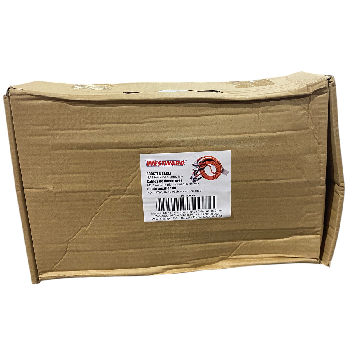 Booster Cable, HD, 1 AWG, 16 Ft, Parrot Jaw, 5RXF8 - Freeman Liquidators