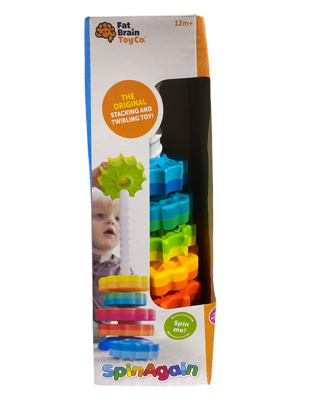 Fat Brain Toy Co., SpinAgain, Baby, Stacking, Spinning, Toy, Toddlers, Ages 1+ - Freeman Liquidators