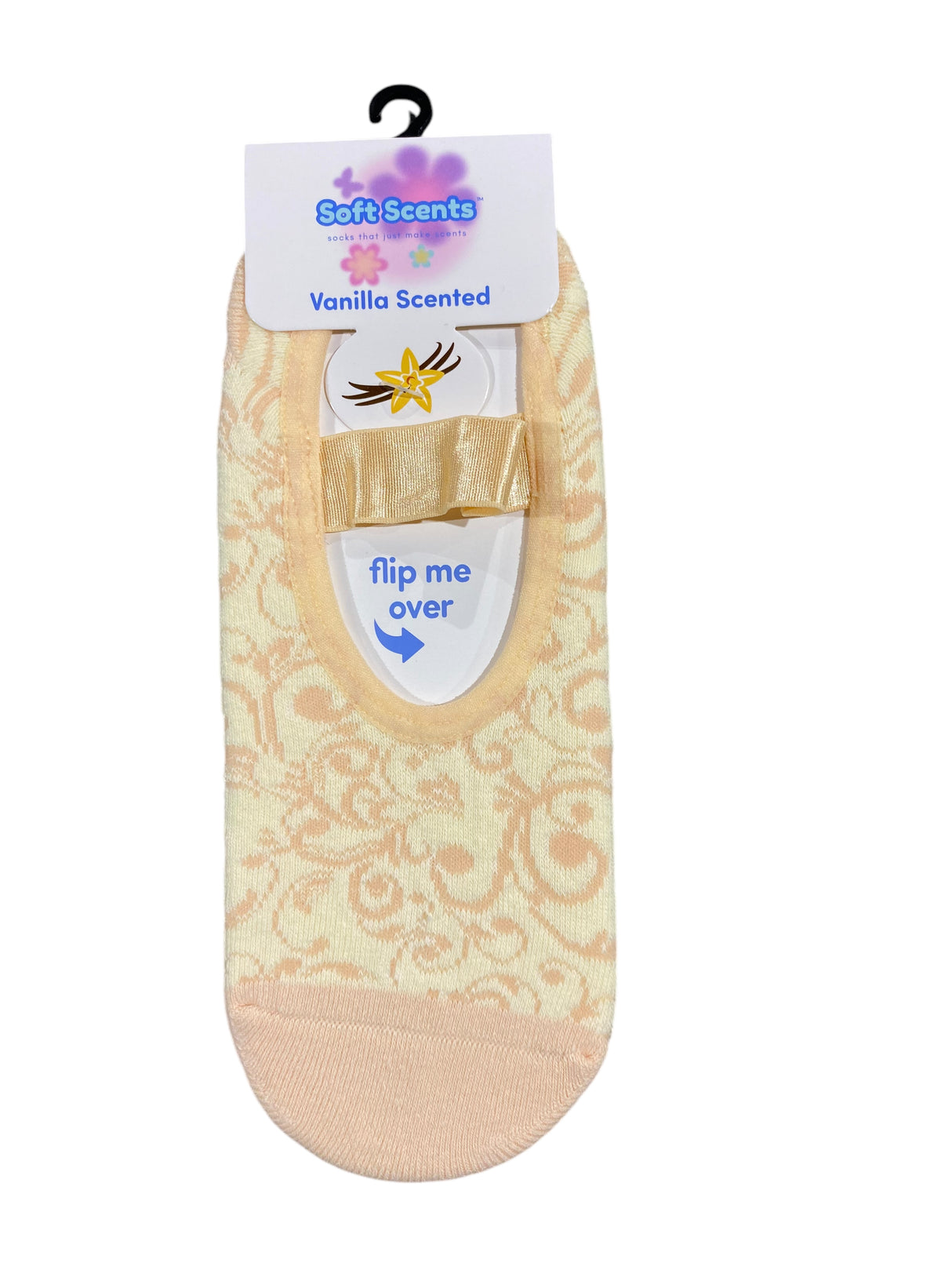 Precious Moments, Anti-Slip, Ballet, Filigree Pattern, Vanilla, Scented, Socks - Freeman Liquidators