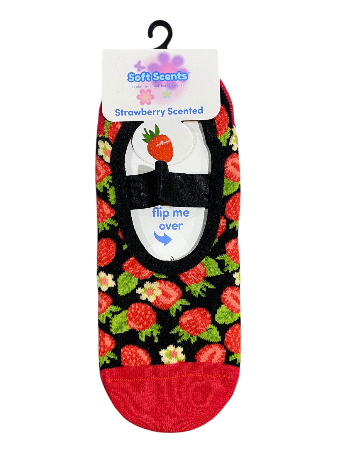 Precious Moments, Anti-Slip, Ballet, Strawberry, Print, Scented, Socks - Freeman Liquidators