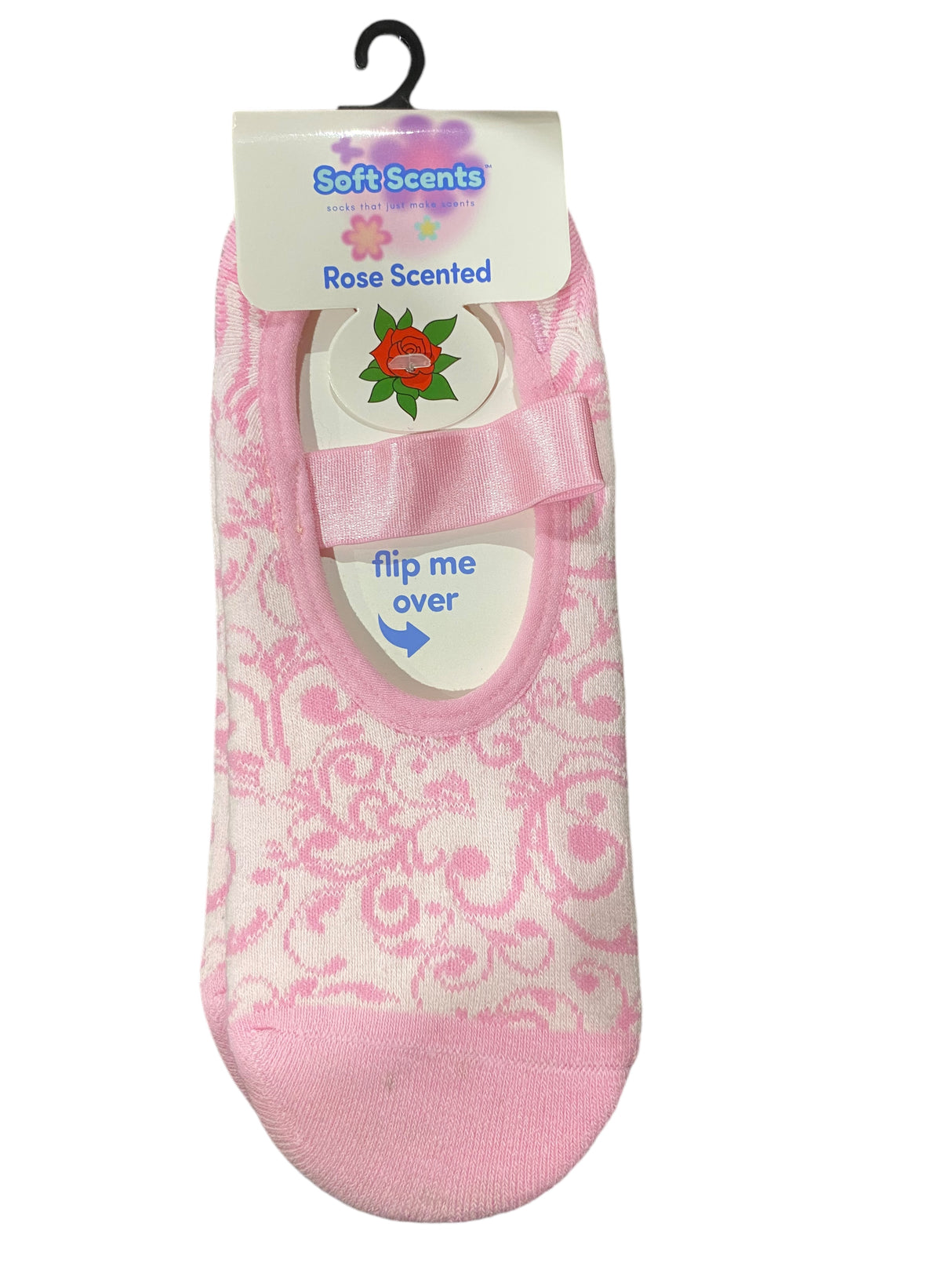 Precious Moments, Anti-Slip, Ballet, Filigree Pattern, Rose, Scented, Socks - Freeman Liquidators