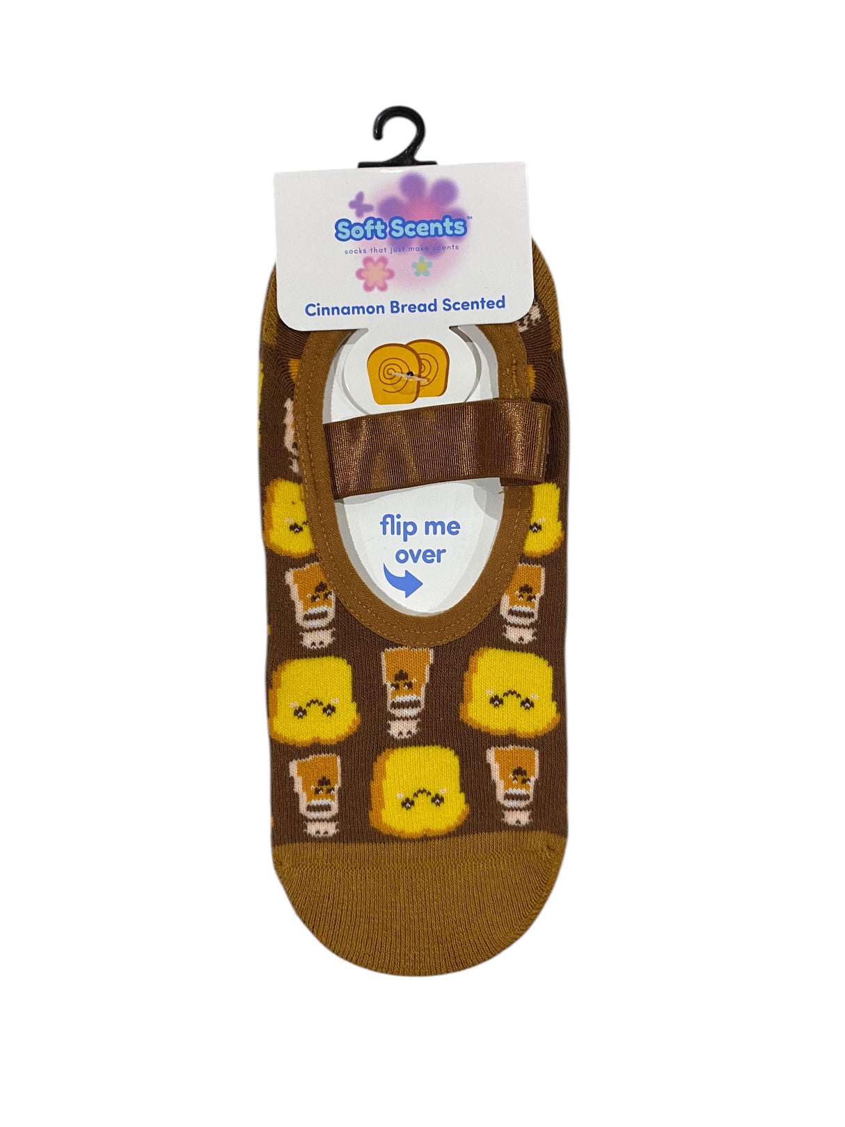Precious Moments, Anti-Slip, Ballet, Cinnamon Toast, Print, Scented, Socks - Freeman Liquidators