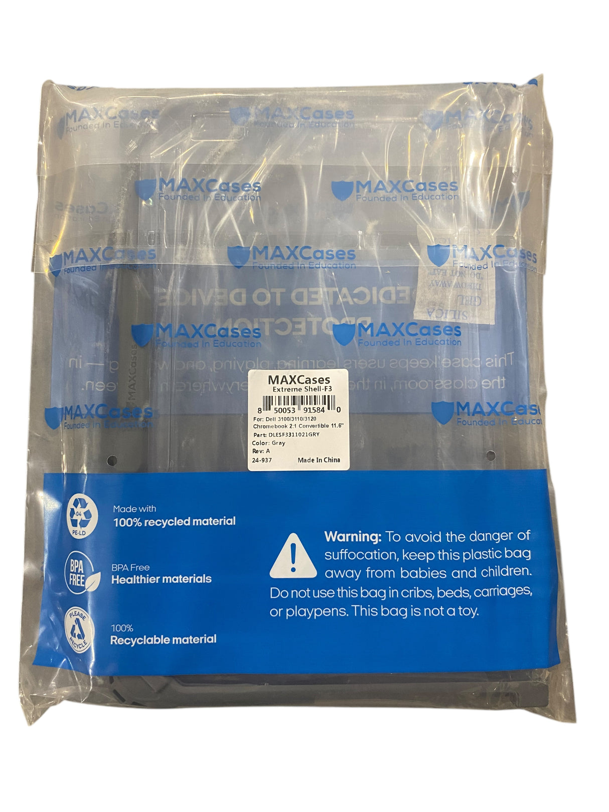 Extreme Shell-F3, Slide Case, Dell, 3100/3110/3120, Convertible 11.6", Gray - Freeman Liquidators