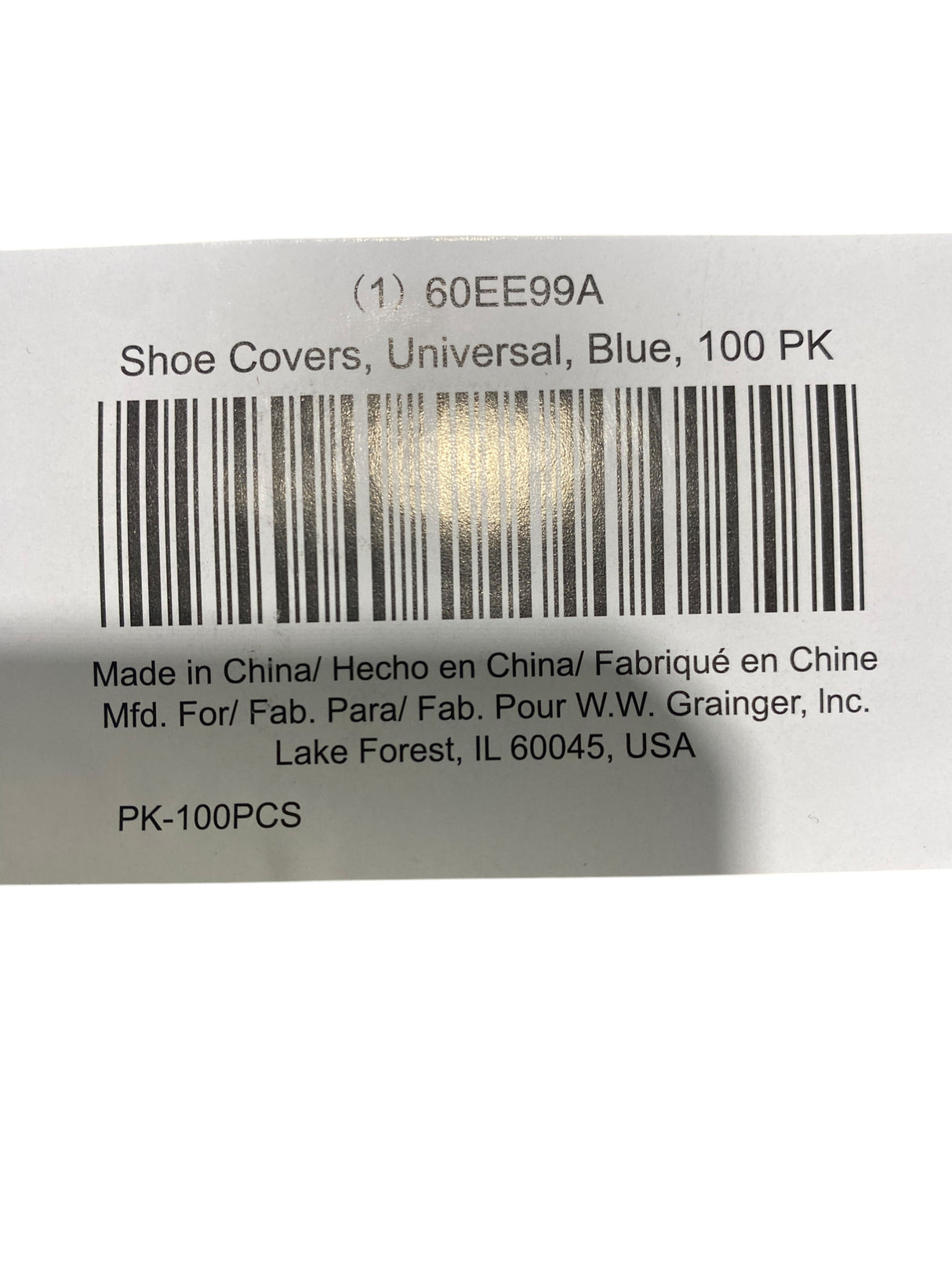 CONDOR, Shoe Covers, Polypropylene, Includes Slip Resistant Sole, 6 in Overall Ht, Blue, 100 PK - Freeman Liquidators