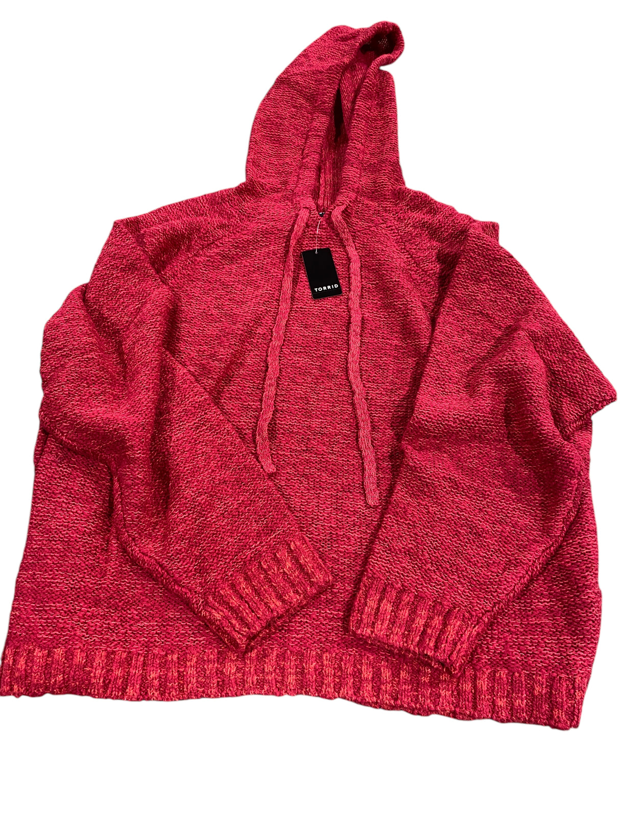 Torrid, Women's, Textured, Sweater, Hoodie, Jester Red, Size 3 - Freeman Liquidators