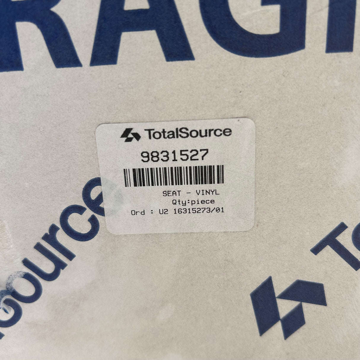 TotalSource, Black Vinyl Seat, 9831527 / 87000-F9000 - Freeman Liquidators