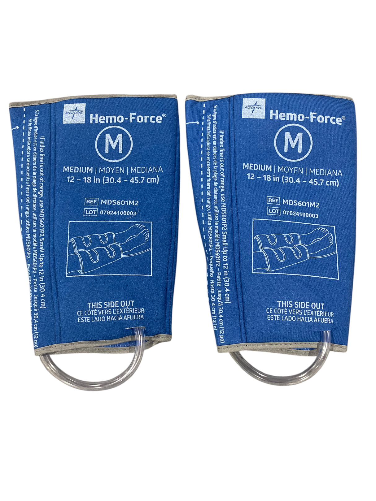 Medline, Medium, Intermittent, Hemo-Force II, DVT, Calf Sleeve, 12"- 18", Case of 10 - Freeman Liquidators