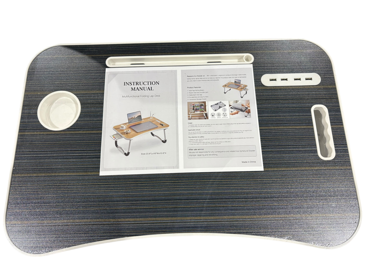 BUYIFY, Folding, Lap Desk, 23 Inch