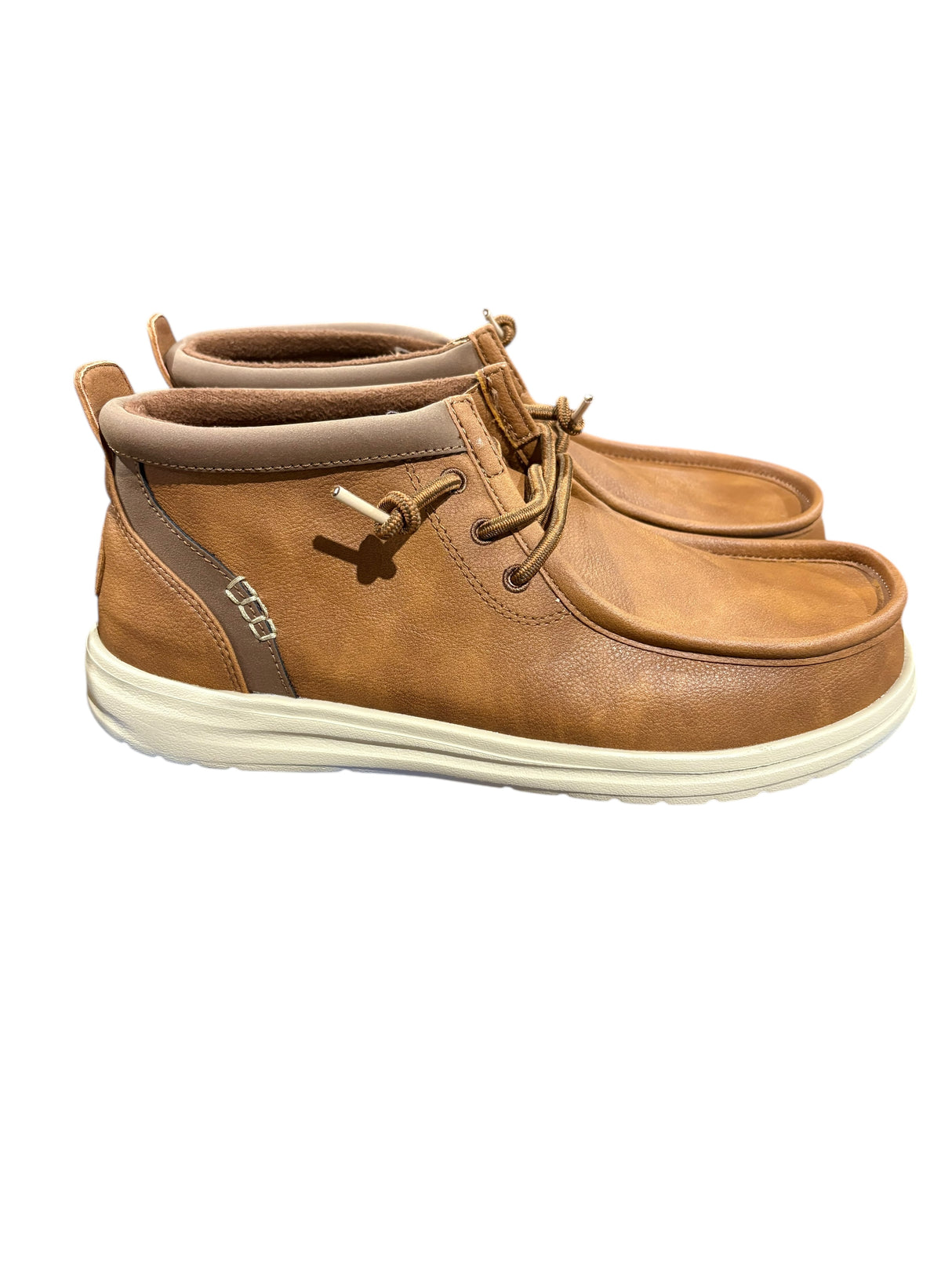 Hey Dude, Men's, Wally, Mid, Gripr, Cognac/Tan, Size 9