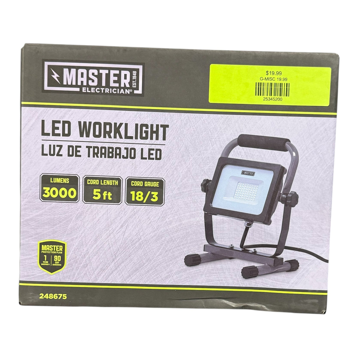 Master Electrician, 248675, 16W, 3000 Lumen, LED Work Light - Image 1