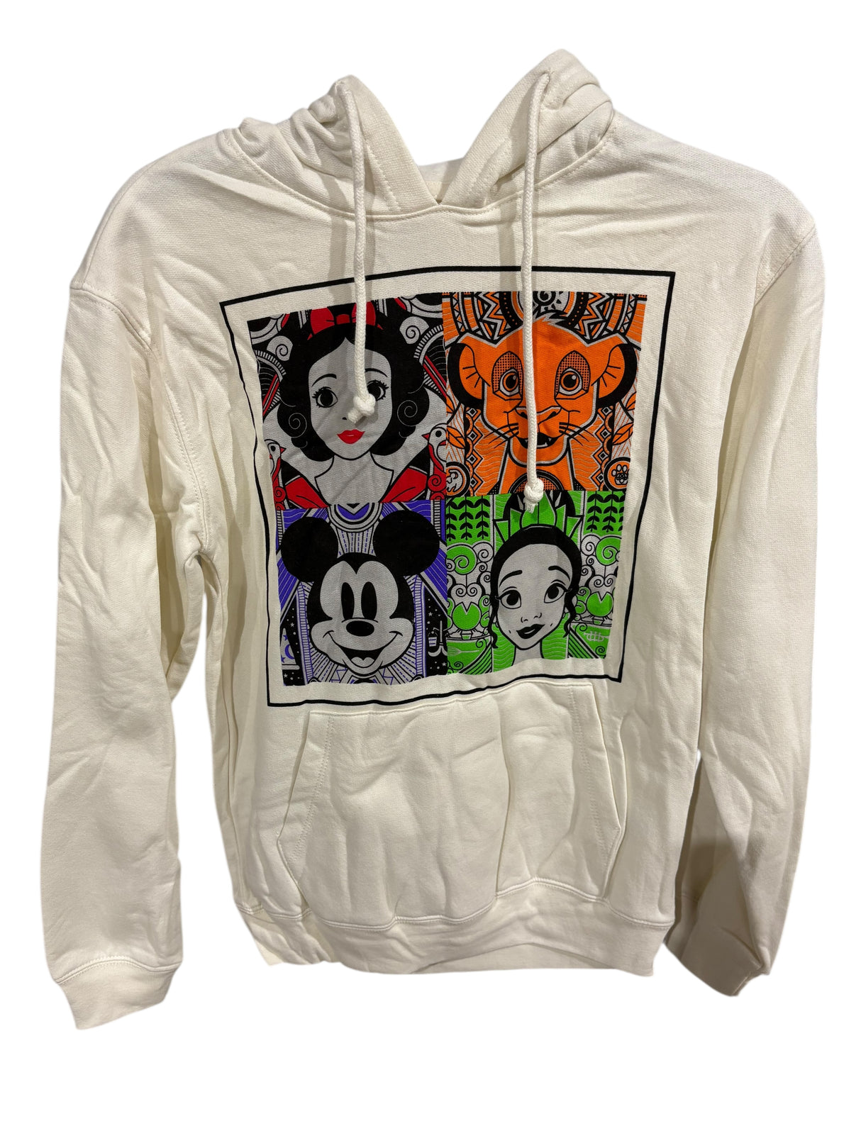 Disney, Women's, Graphic, Hoodie, Sweatshirt, Ivory