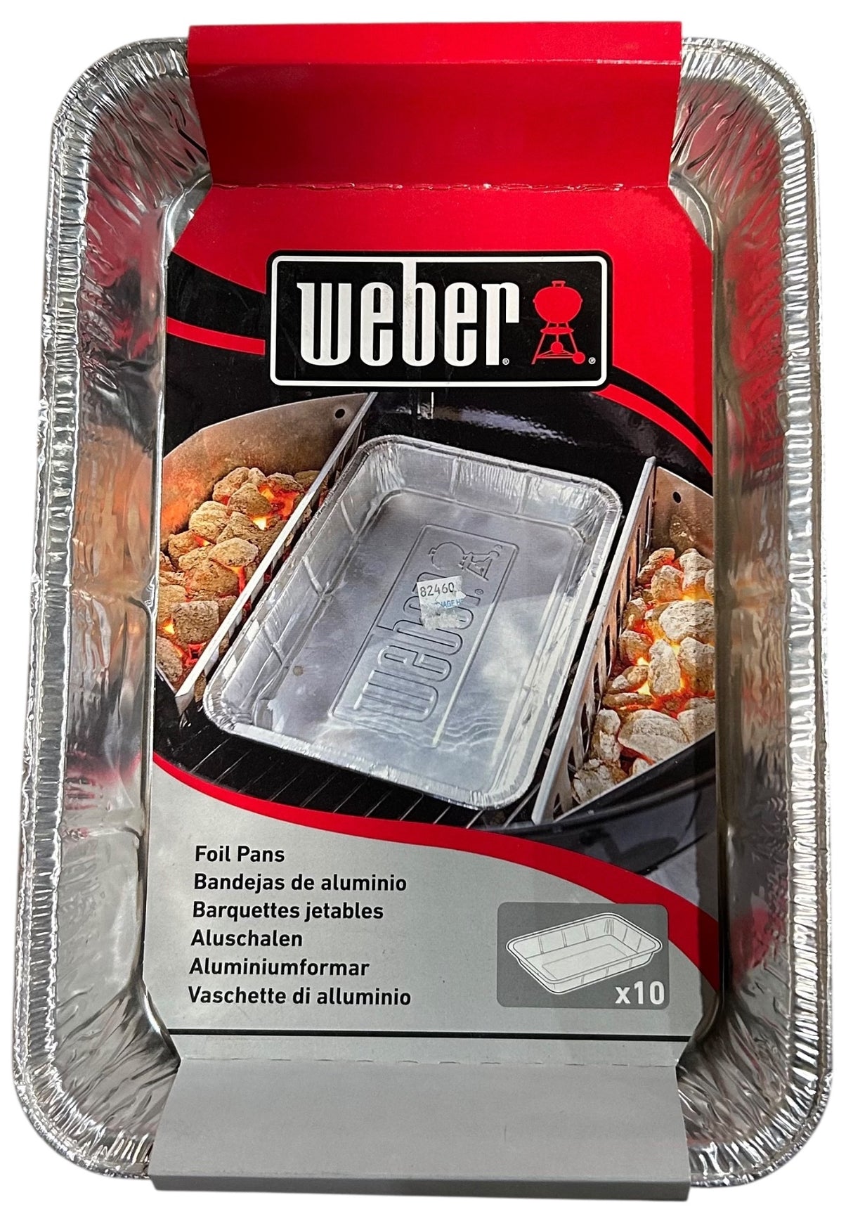 Weber, Large Drip Pans, Aluminum, 13" X 9", Set of 10 - Image 1