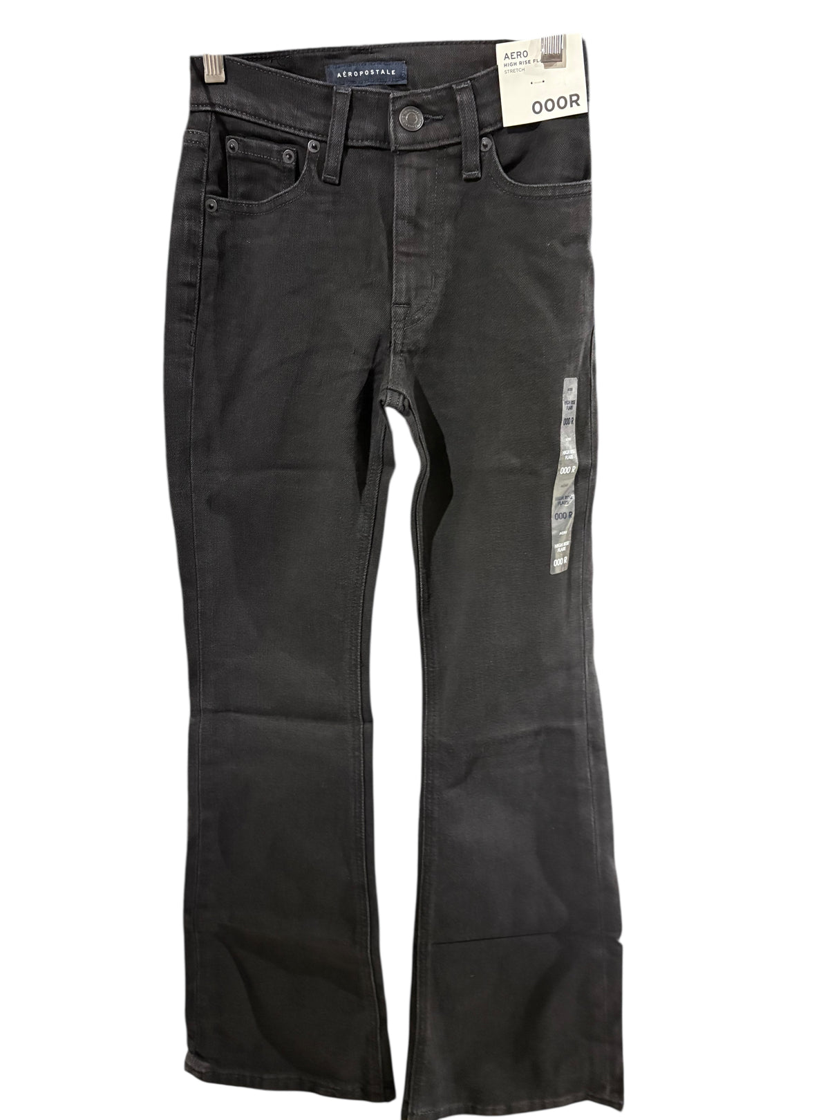 Aeropostale, Women’s, High Rise, Stretch, Flare Jean, Black