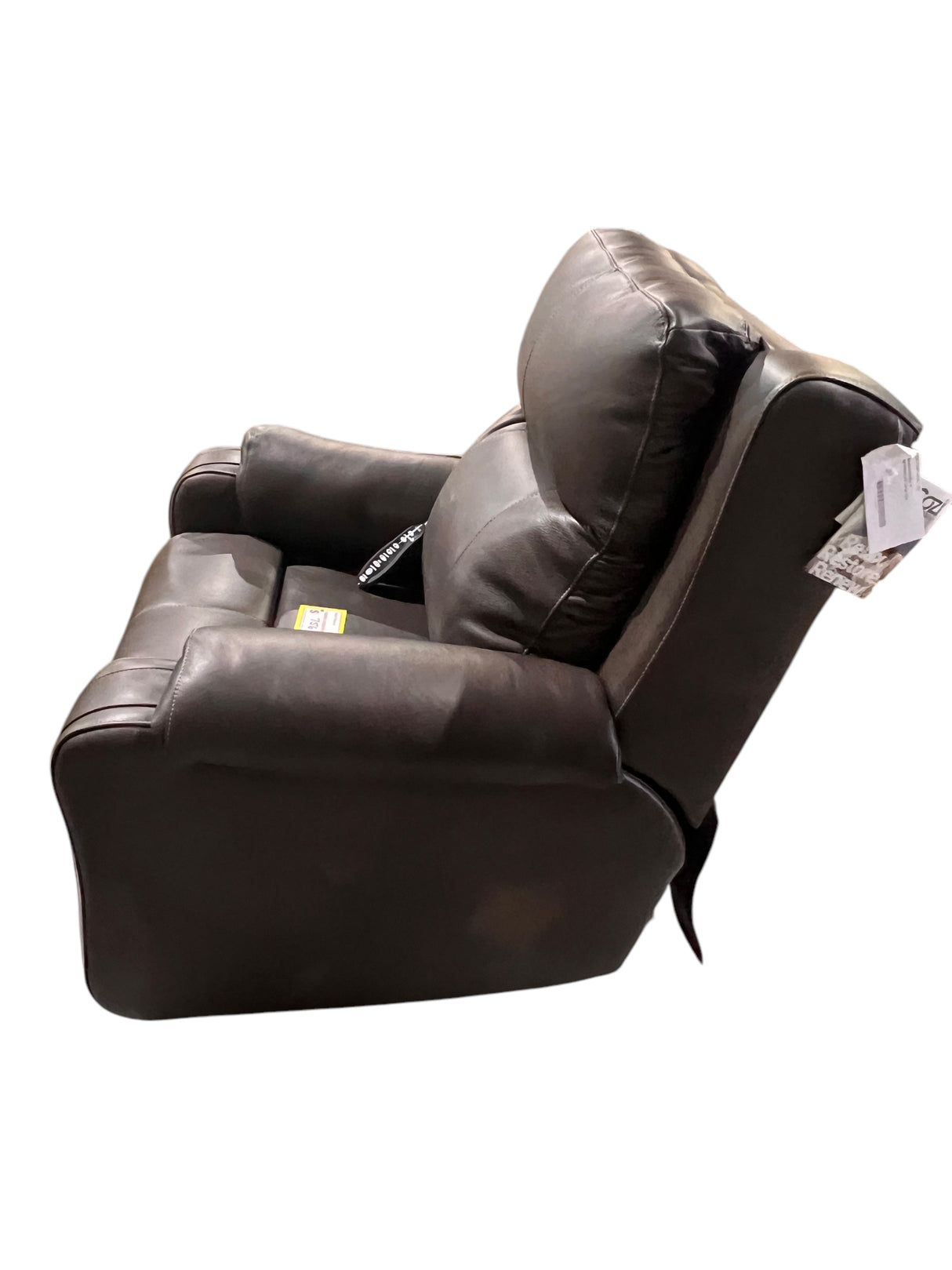 Brown Leather, Power Recliner, In-Store Pickup Only - Freeman Liquidators
