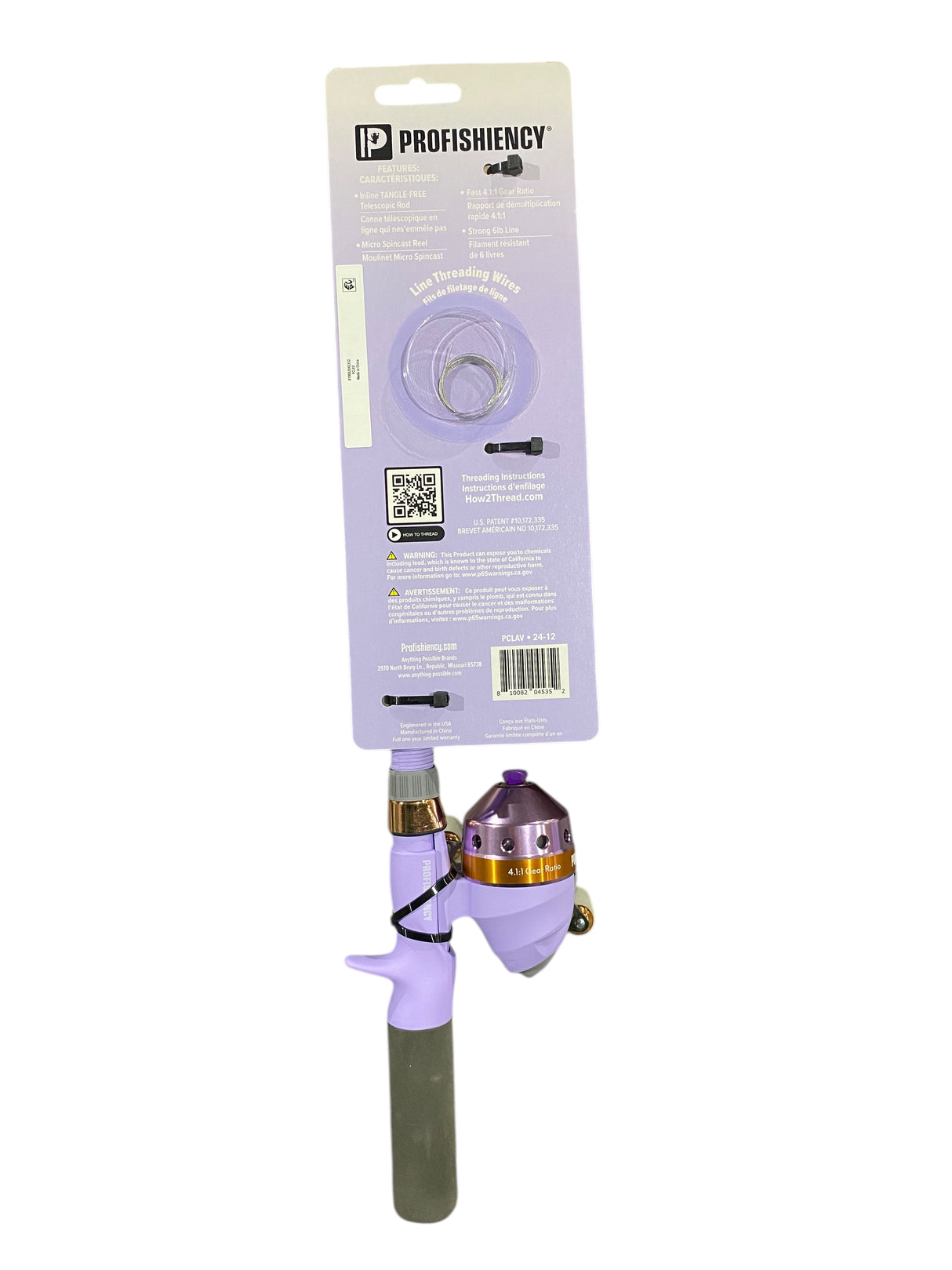 ProFISHiency, Lavender, Pocket, Spincast, Combo - Freeman Liquidators