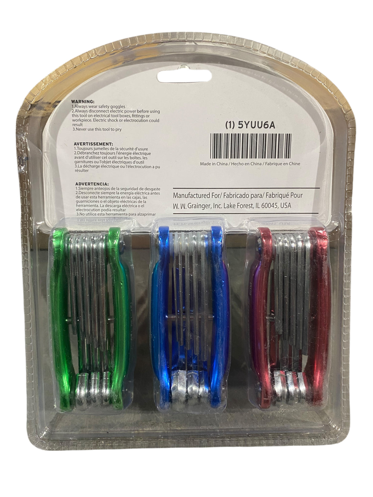 WESTWARD, Hex, Key, Set, Metric, SAE, Short, 1 Pieces, Chrome, 25 Tips, 2 1/4 in, 3 1/8 in, 5YUU6 - Freeman Liquidators