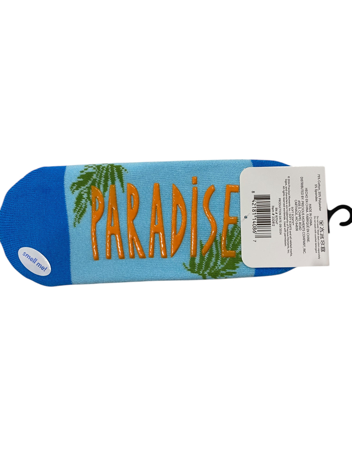 Precious Moments, Anti-Slip, Ballet, Pineapple, Print, Scented, Socks - Freeman Liquidators