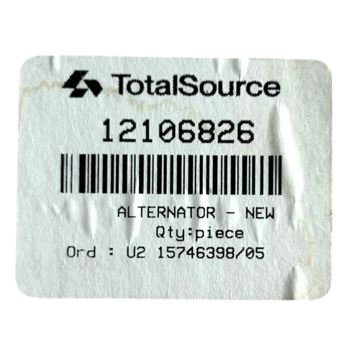 TotalSource, 12106826, Alternator, JLG 7012653 - Freeman Liquidators