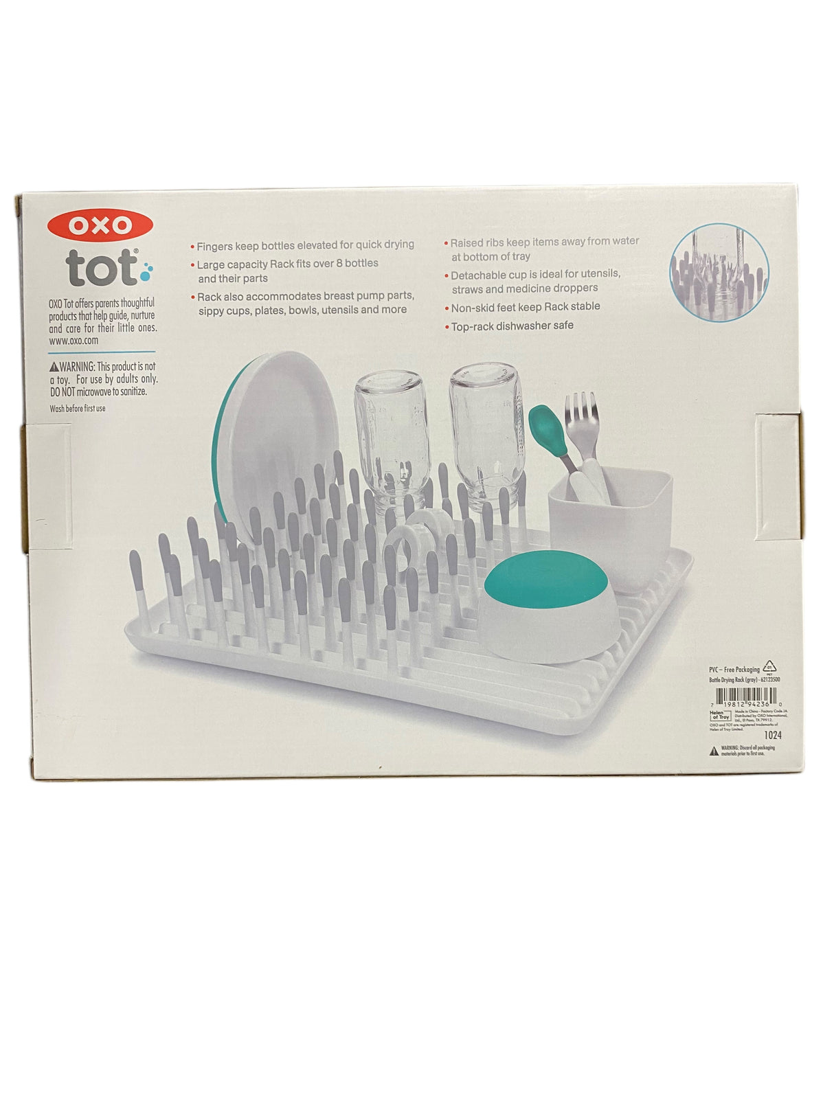 OXO, Tot, Bottle, Drying Rack, Gray - Freeman Liquidators