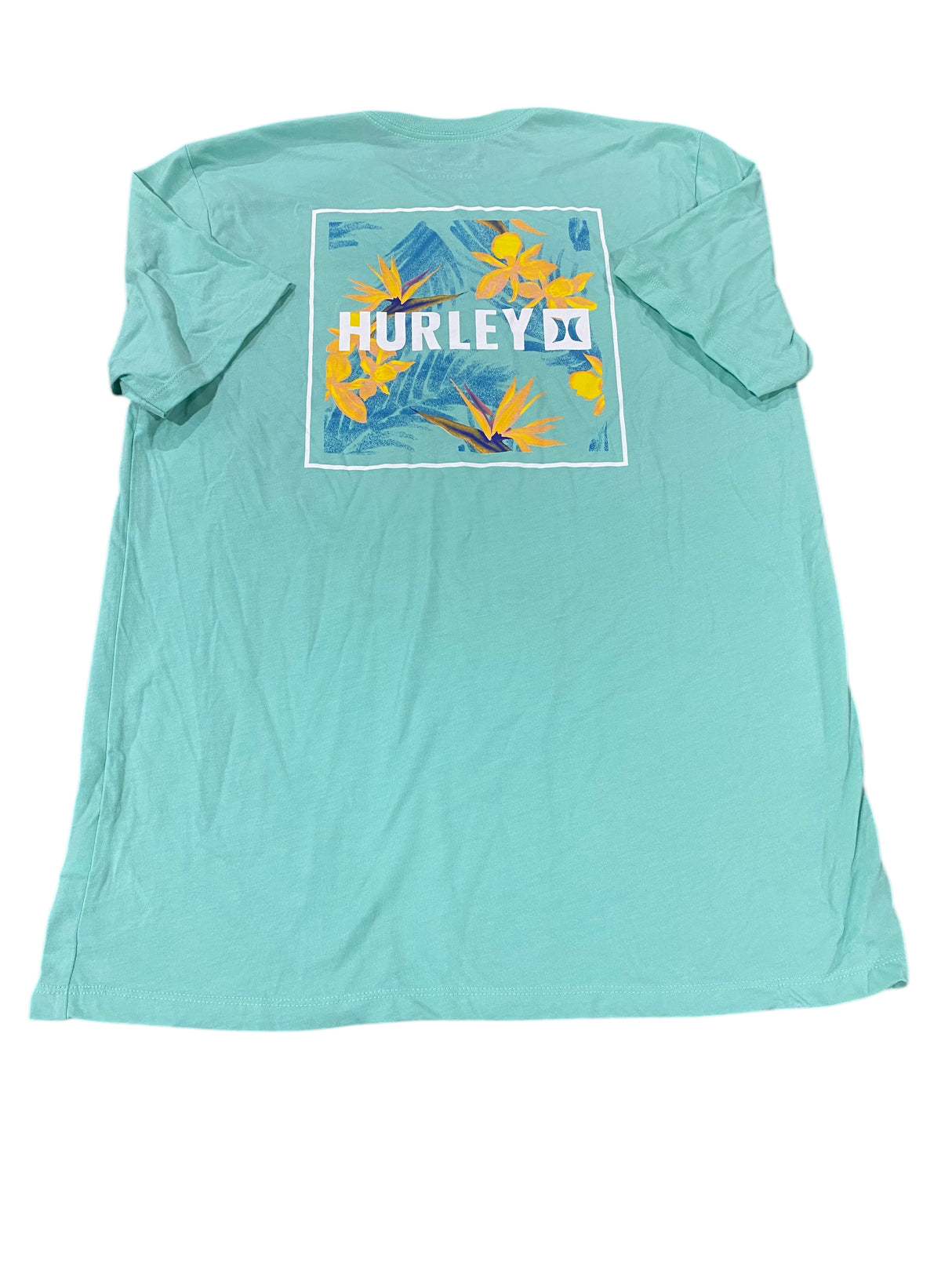 Hurley, Men's, Four, Corners, Short, Sleeve, T-Shirt, Teal - Freeman Liquidators