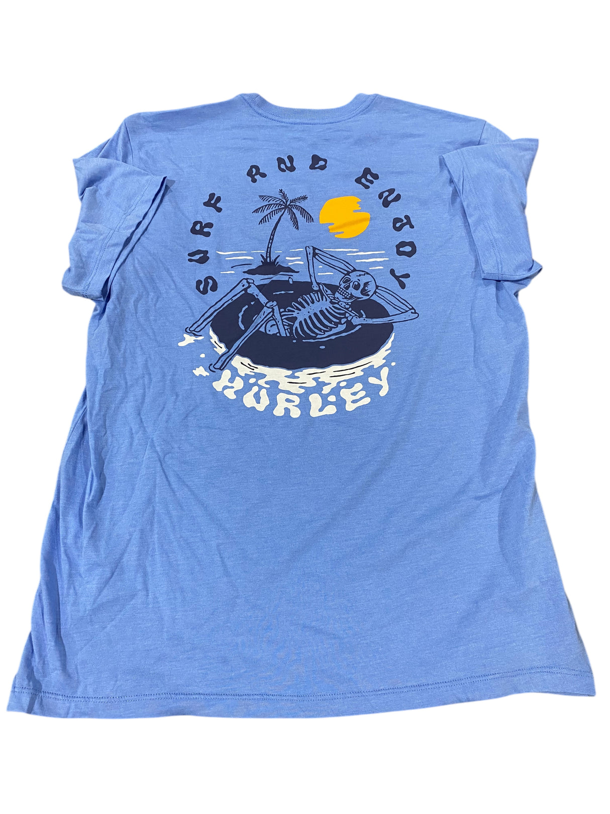 Hurley, Men's, Floatin, Short, Sleeve, T-Shirt, Blue - Freeman Liquidators