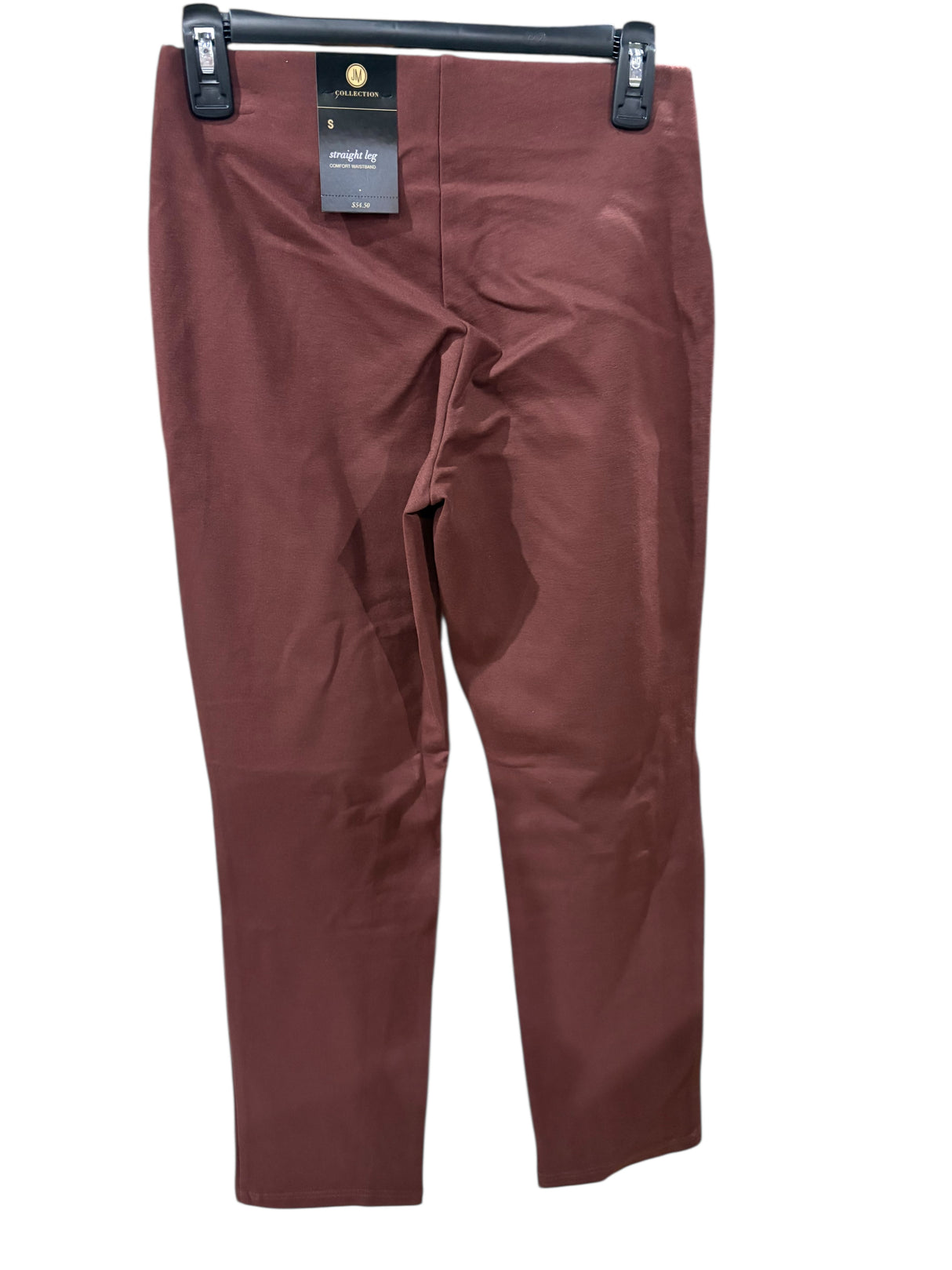 JM Collection, Women's, Ponte Knit, Pull On, Ankle Pants, Dark Fudge