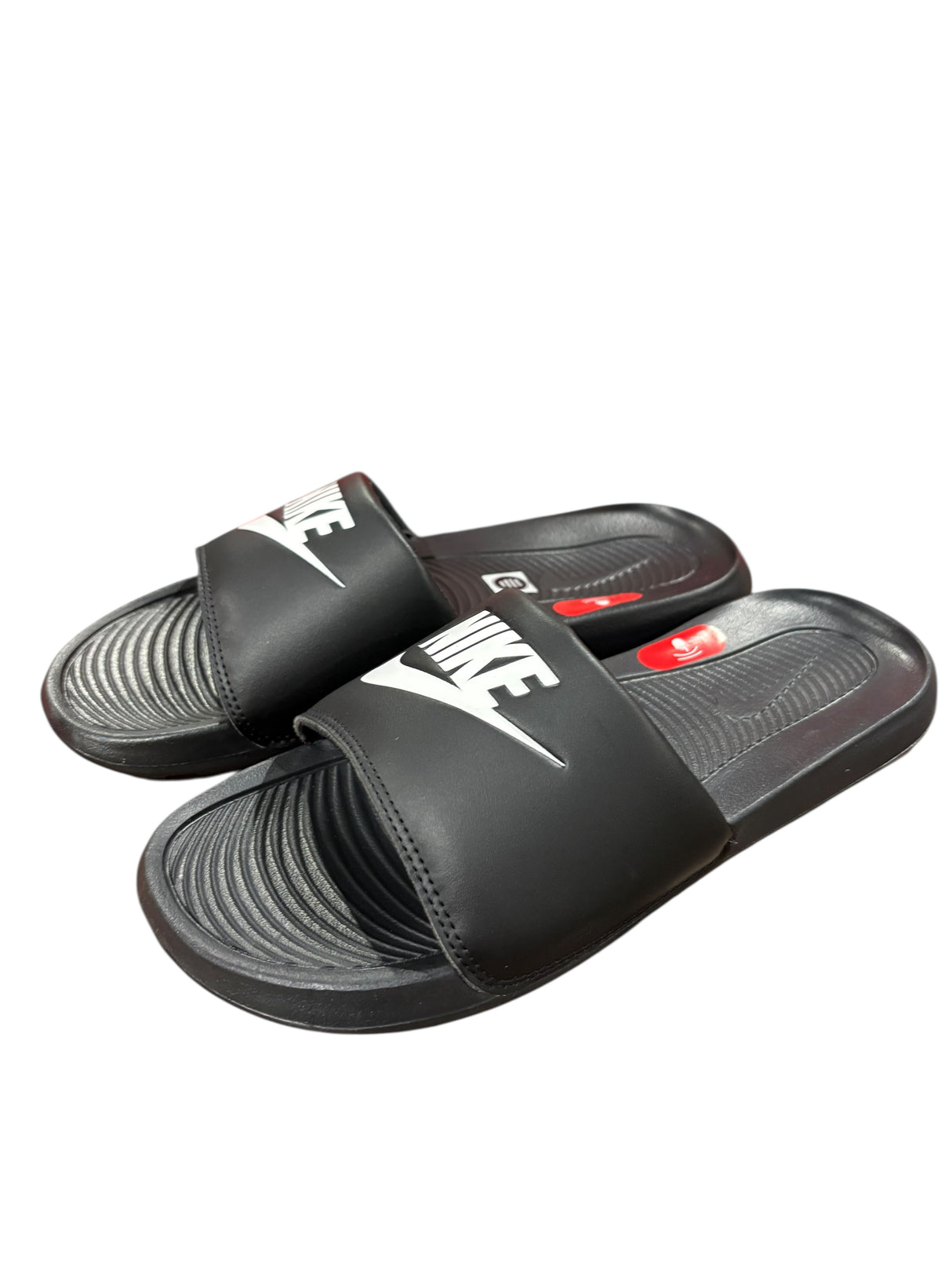 Nike, Victori One, Men's, Slides, Black/White, Size 9