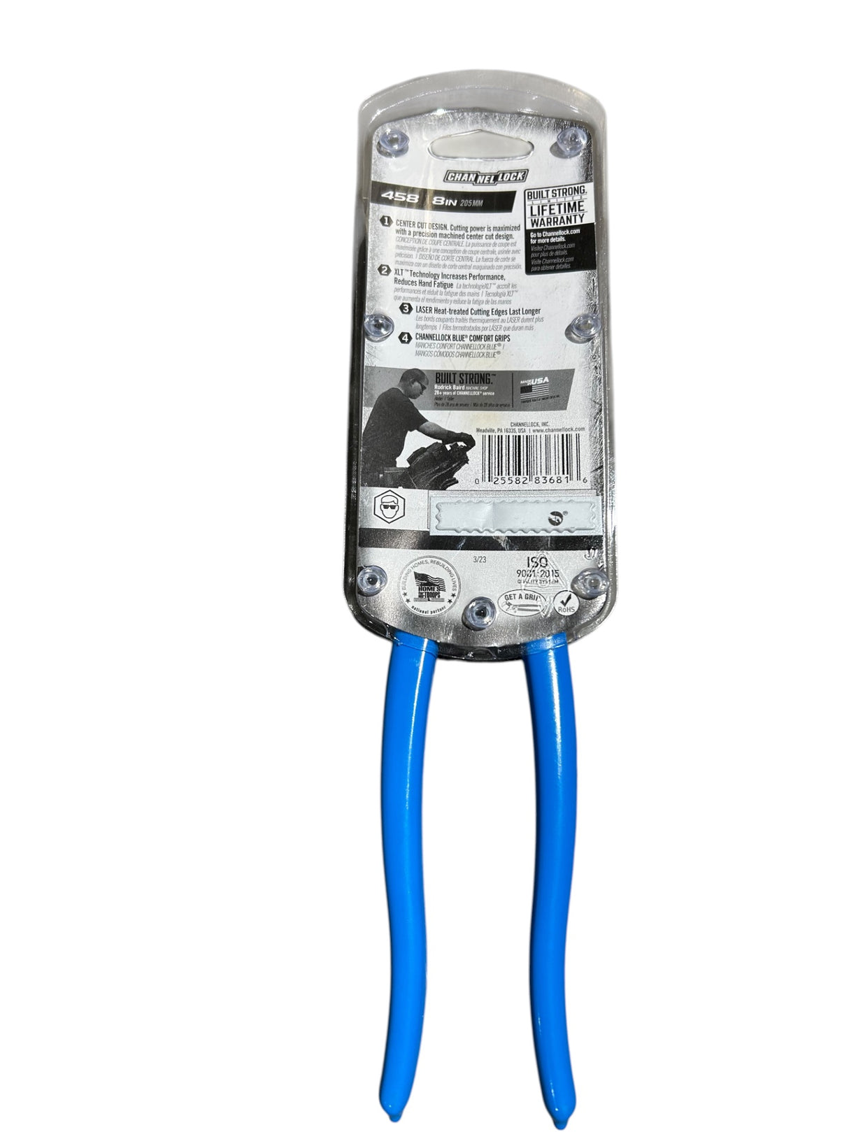 Channellock 8.3 in. Carbon Steel Center Cut Pliers 1 pk - Image 2