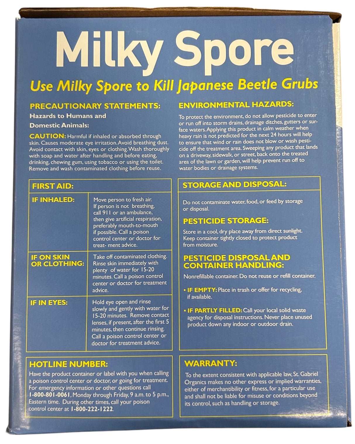 St. Gabriel Organics Gardener's Supply Company Milky Spore 40 Oz. - Image 2