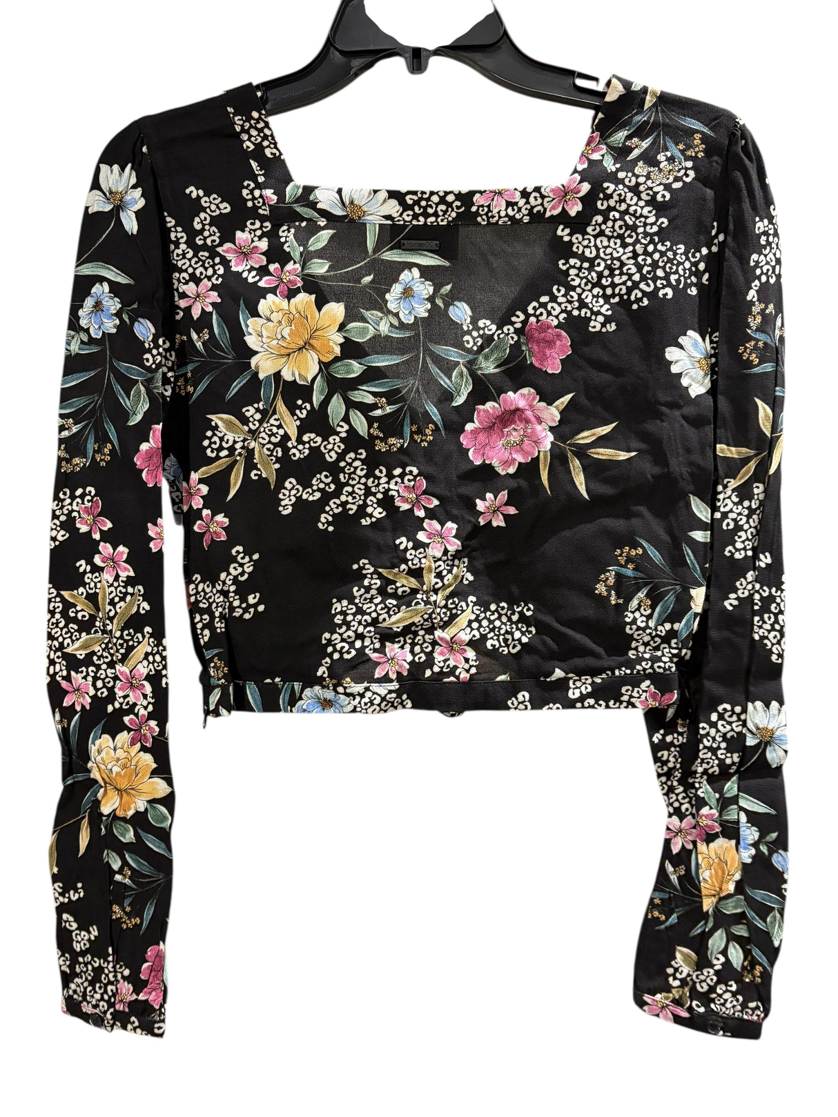 Hurley, Women's, Long Sleeve, Crop Top, Midnight Garden