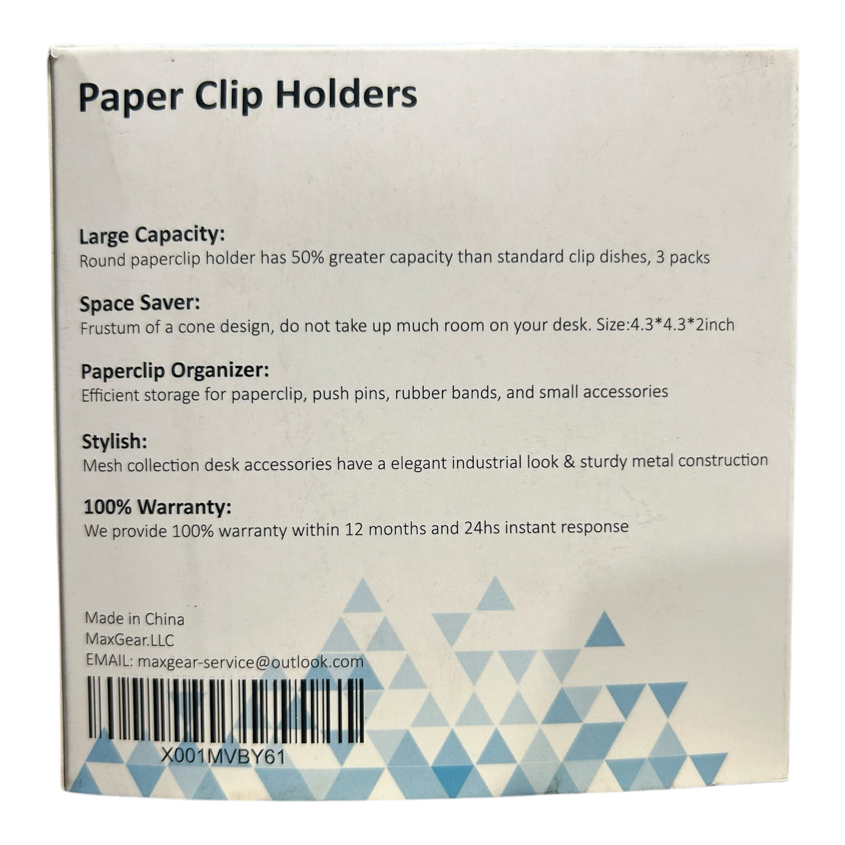 (3PK) MaxGear, Paper Clip Holders, X001MVBY61 - Freeman Liquidators