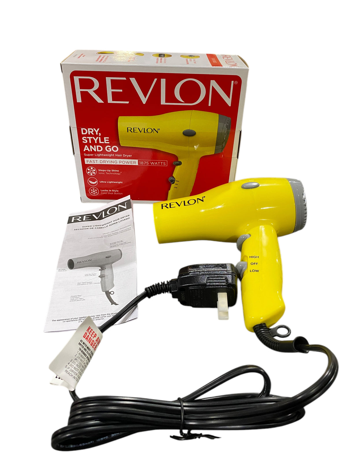 Revlon, Compact, Hair Dryer, 1875W, Model RVDR5260 - Freeman Liquidators