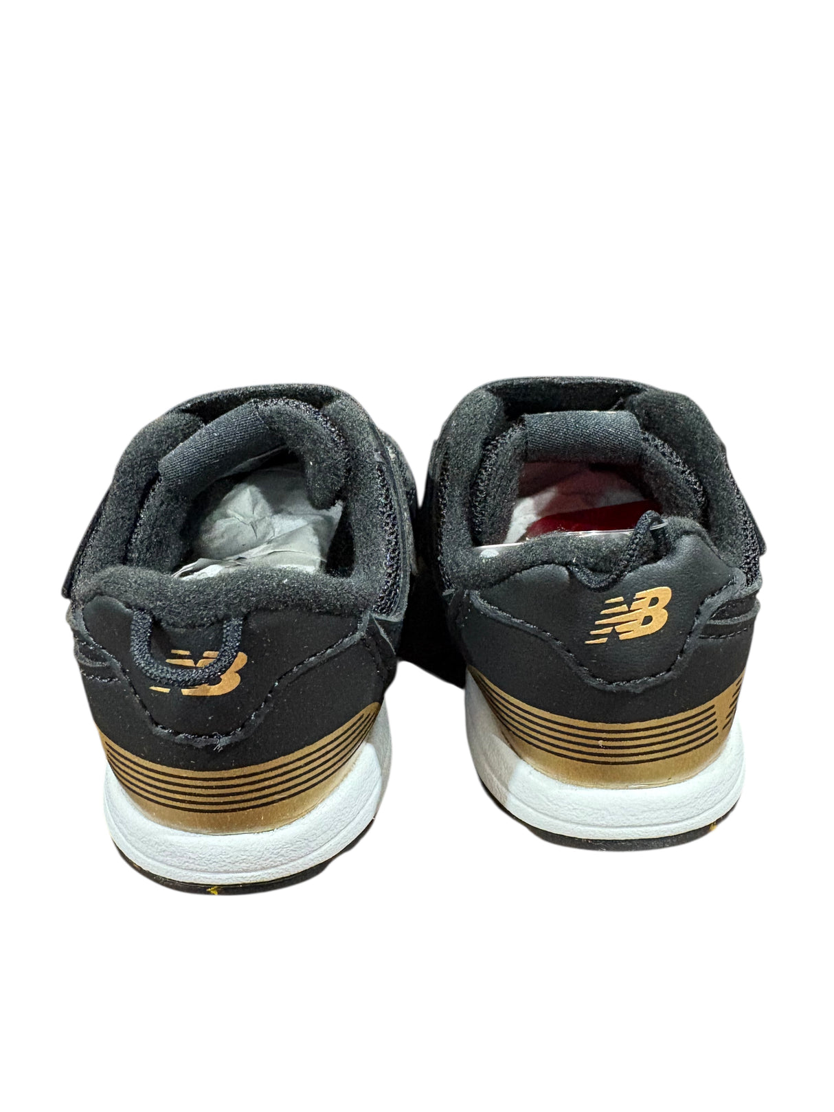 New Balance, Kids, 574 Hook & Loop, Black, Beige