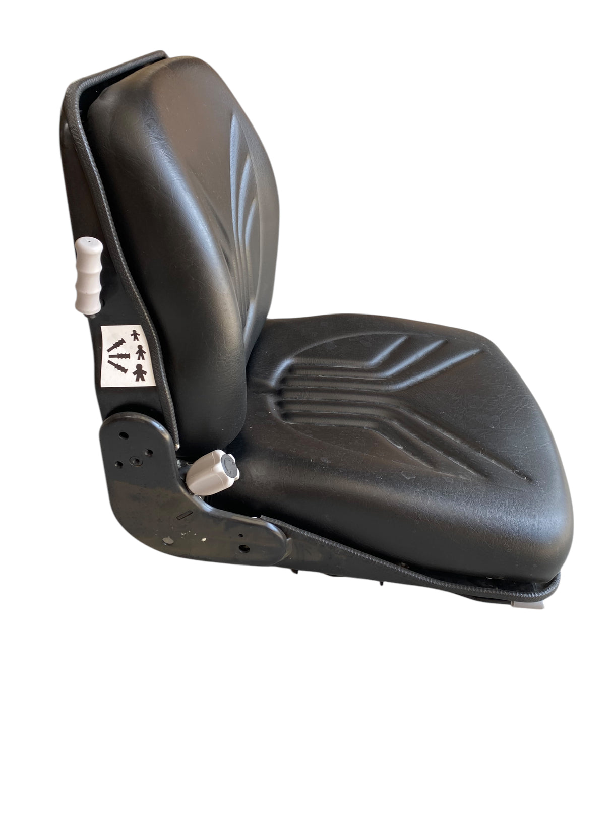 Grammer B12 Forklift Seat in Black Vinyl - 1129306 - Freeman Liquidators