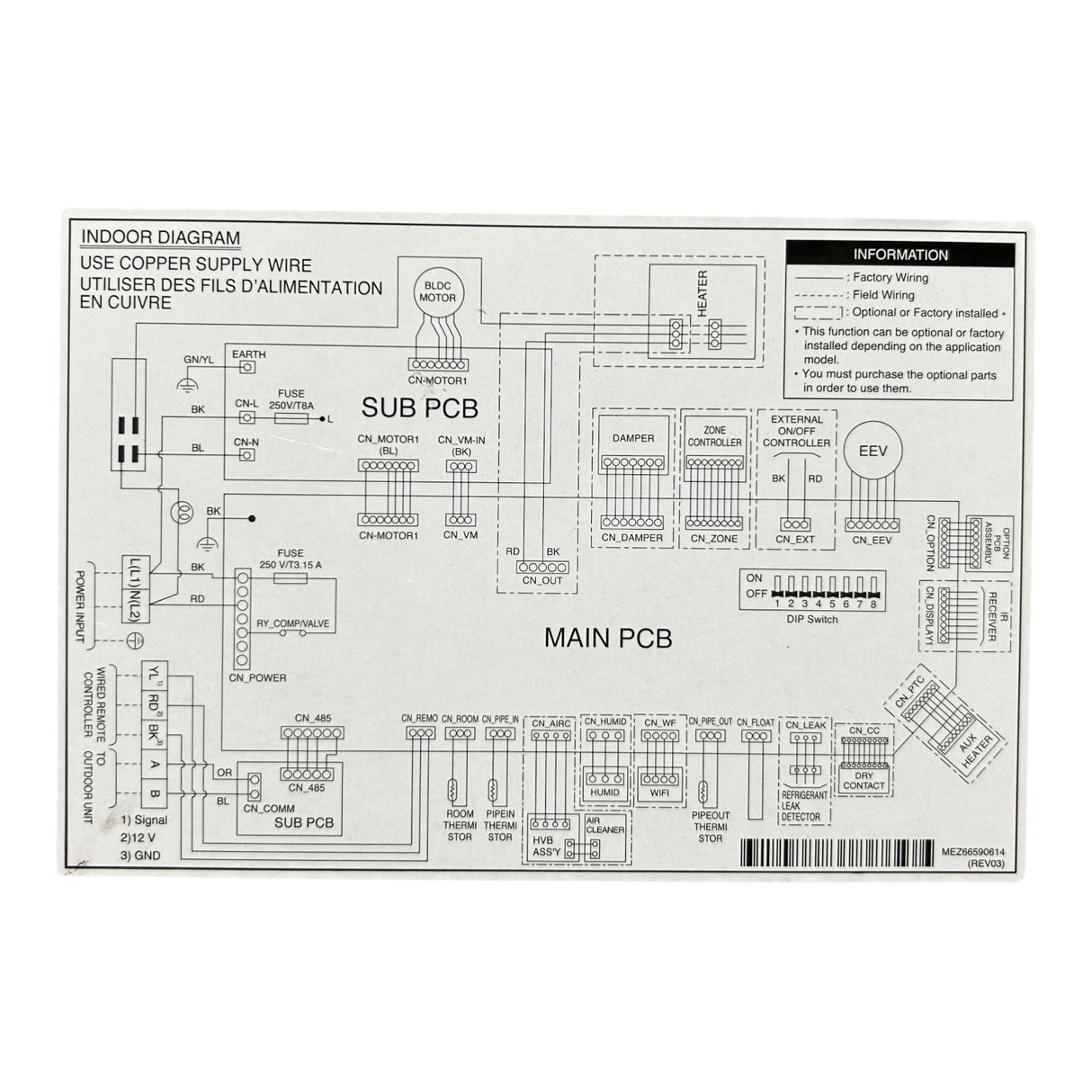LG, ABQ59260728, Air Conditioner, Controlindoor Case - Freeman Liquidators