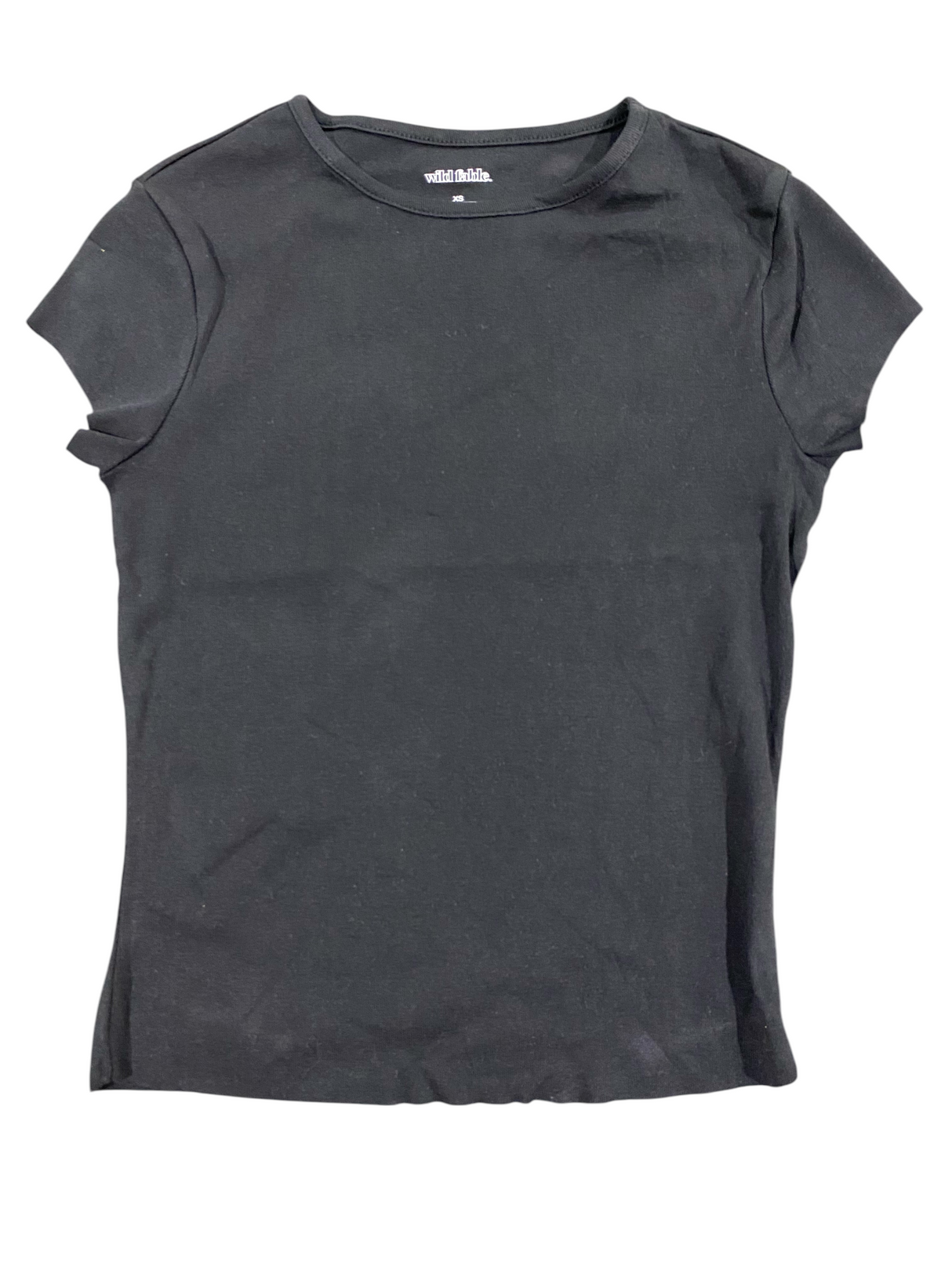 Women's, Wild Fable, Cap Sleeve, T-Shirt, Black (XS) - Freeman Liquidators