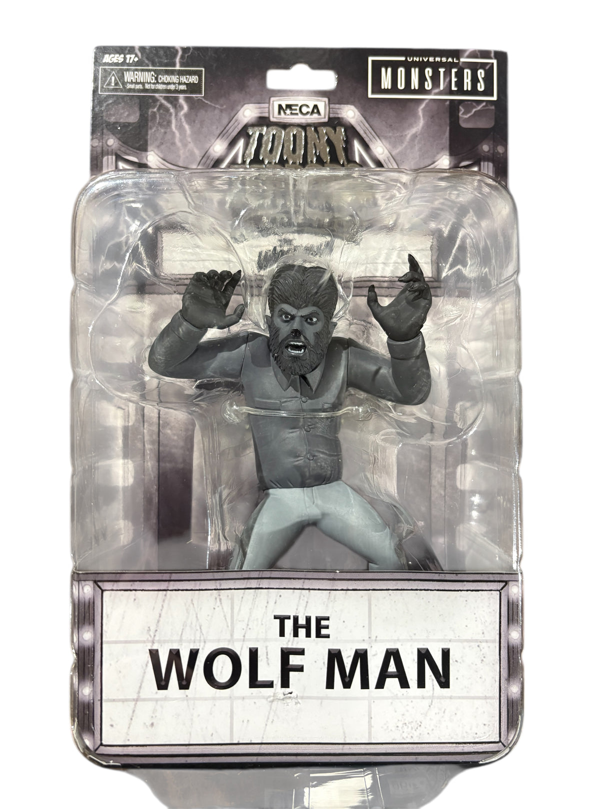 Toony Terrors, 6", Black/White, The Wolfman, Action Figure