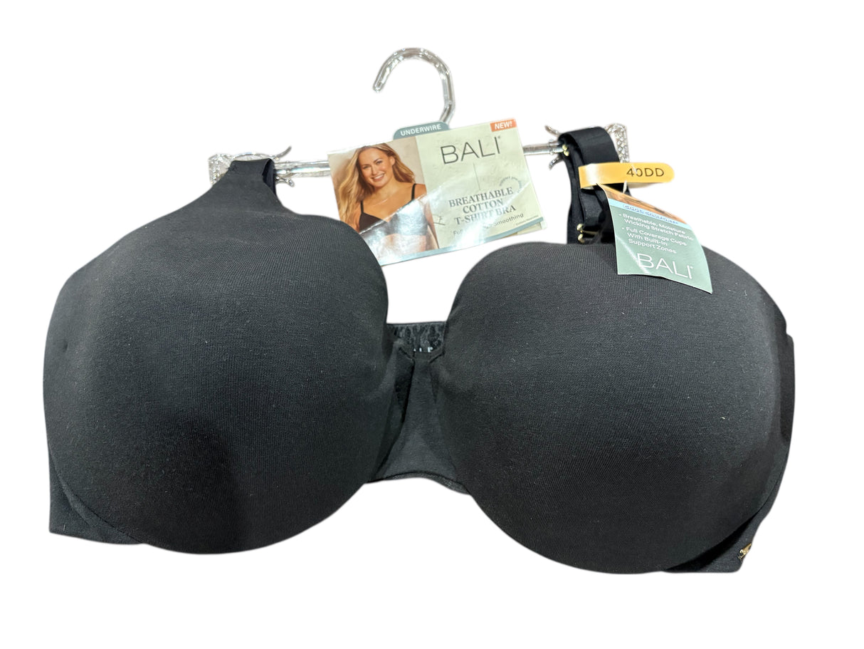 Bali, Underwire, Cotton, T-Shirt, Bra, Black