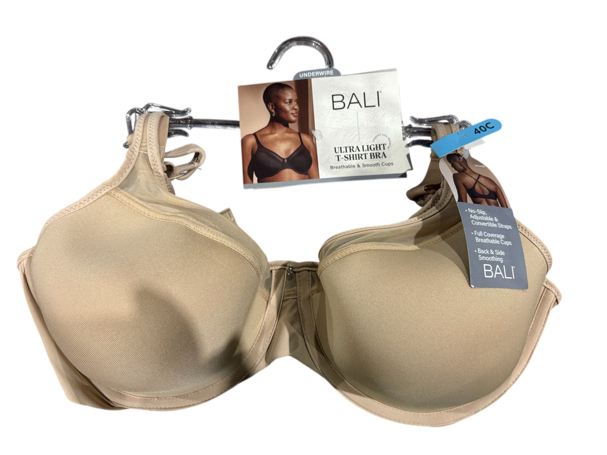 Bali, Ultra Light, Underwire, T-Shirt Bra, Tan, 40C