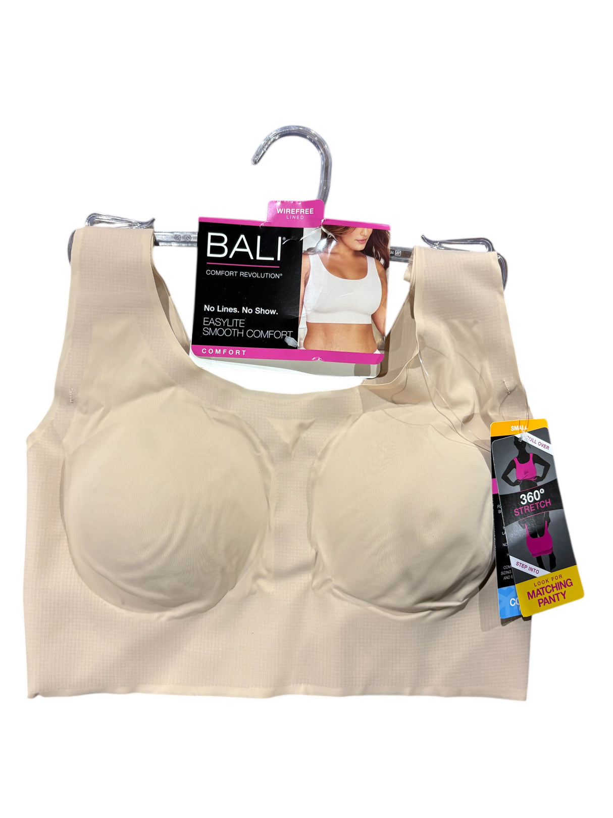 Bali, Easylite, Smooth Comfort, Wirefree, Bra, Tan, Small